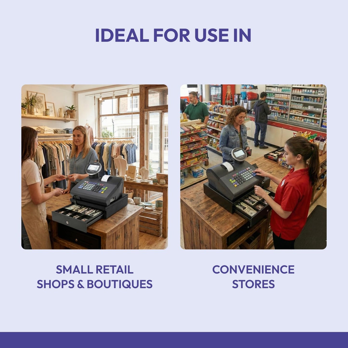 Royal - Electronic Cash Register, 2000ML, Advanced POS System for Businesses, Ideal for Retail & Small Businesses (Refurbished)