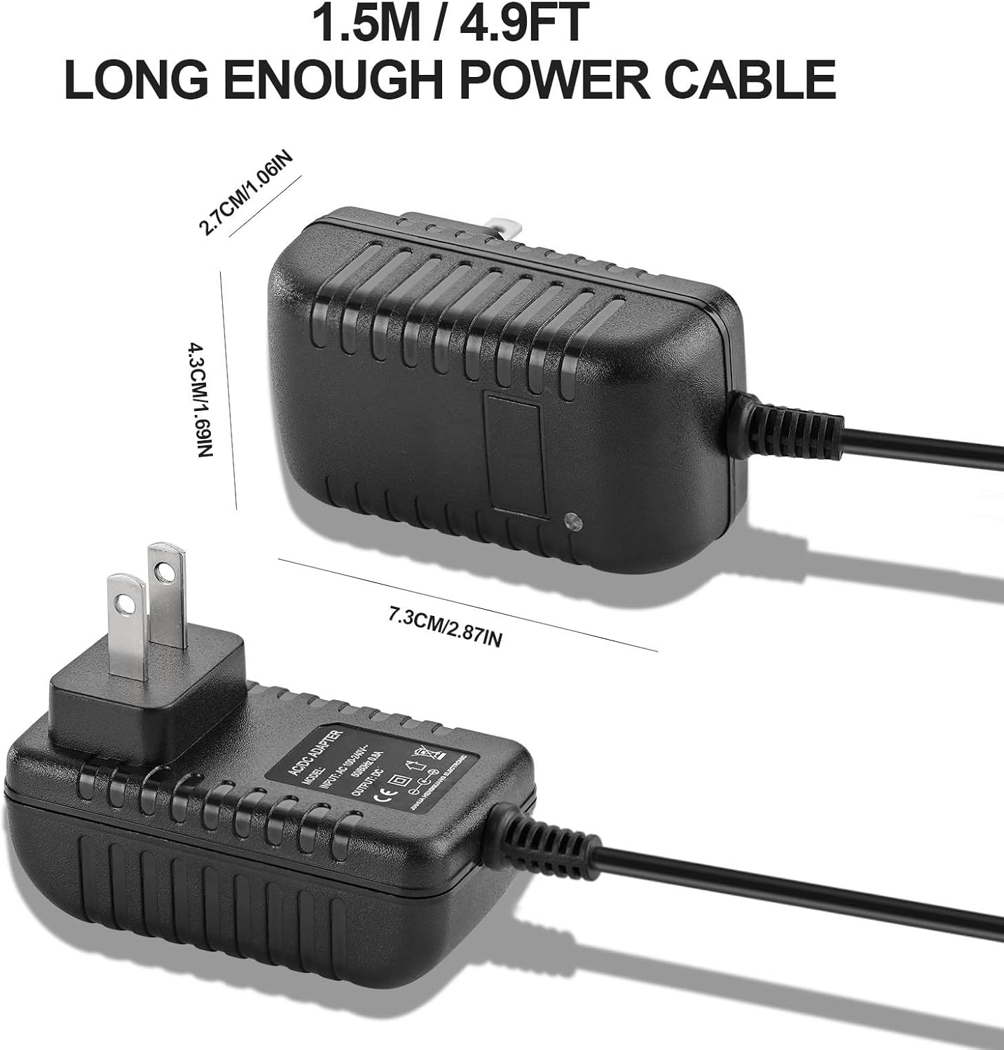 YDRANT 5V 1A 2A VSC-550BT VSC-550BT-BK 3-Speed 5v Charger for Record Player Power Cord fit for Vinyl Suitcase Turntable