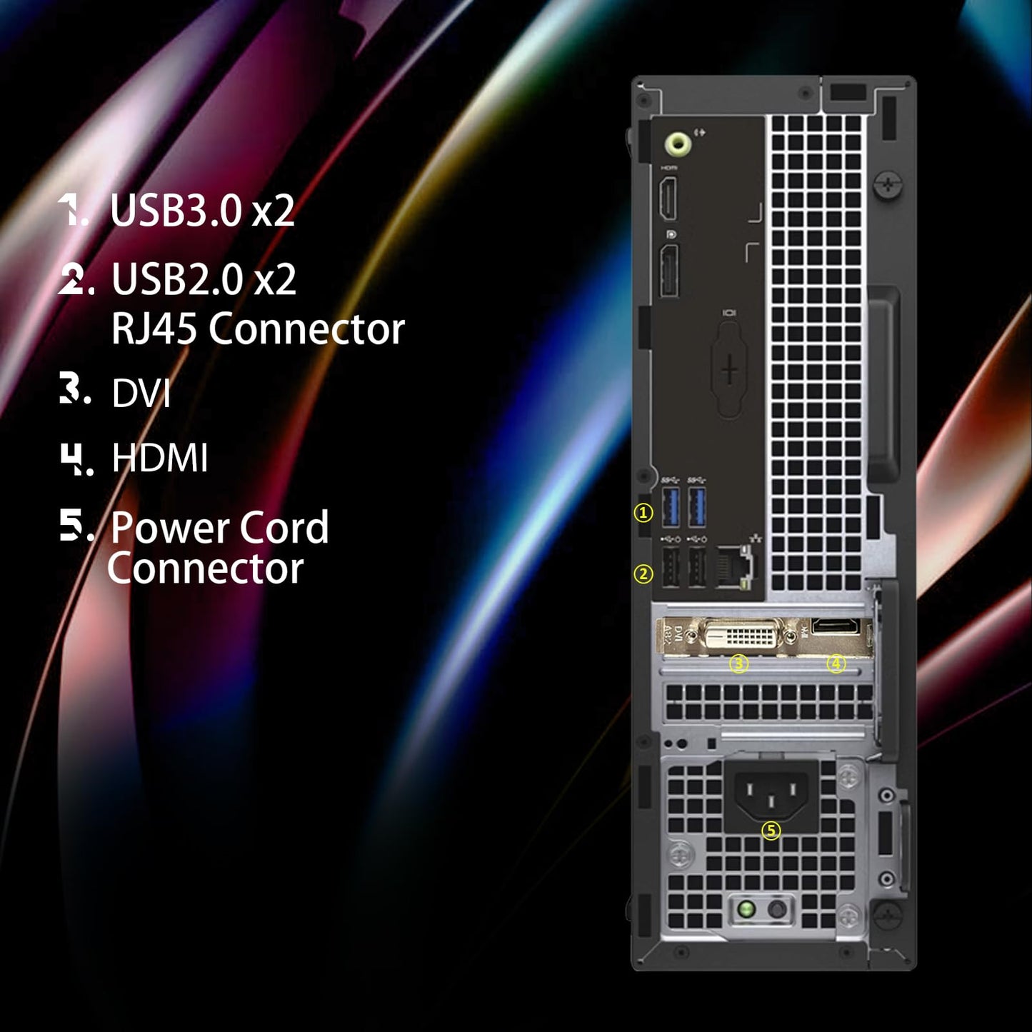 Dell RGB Gaming Desktop Computer, Intel Quad Core I5-6500 up to 3.6GHz, Radeon RX 550 4G, 16GB DDR4, 1TB SSD, RGB Keyboard & Mouse, 600M WiFi & Bluetooth, Win 11 Pro (Renewed)