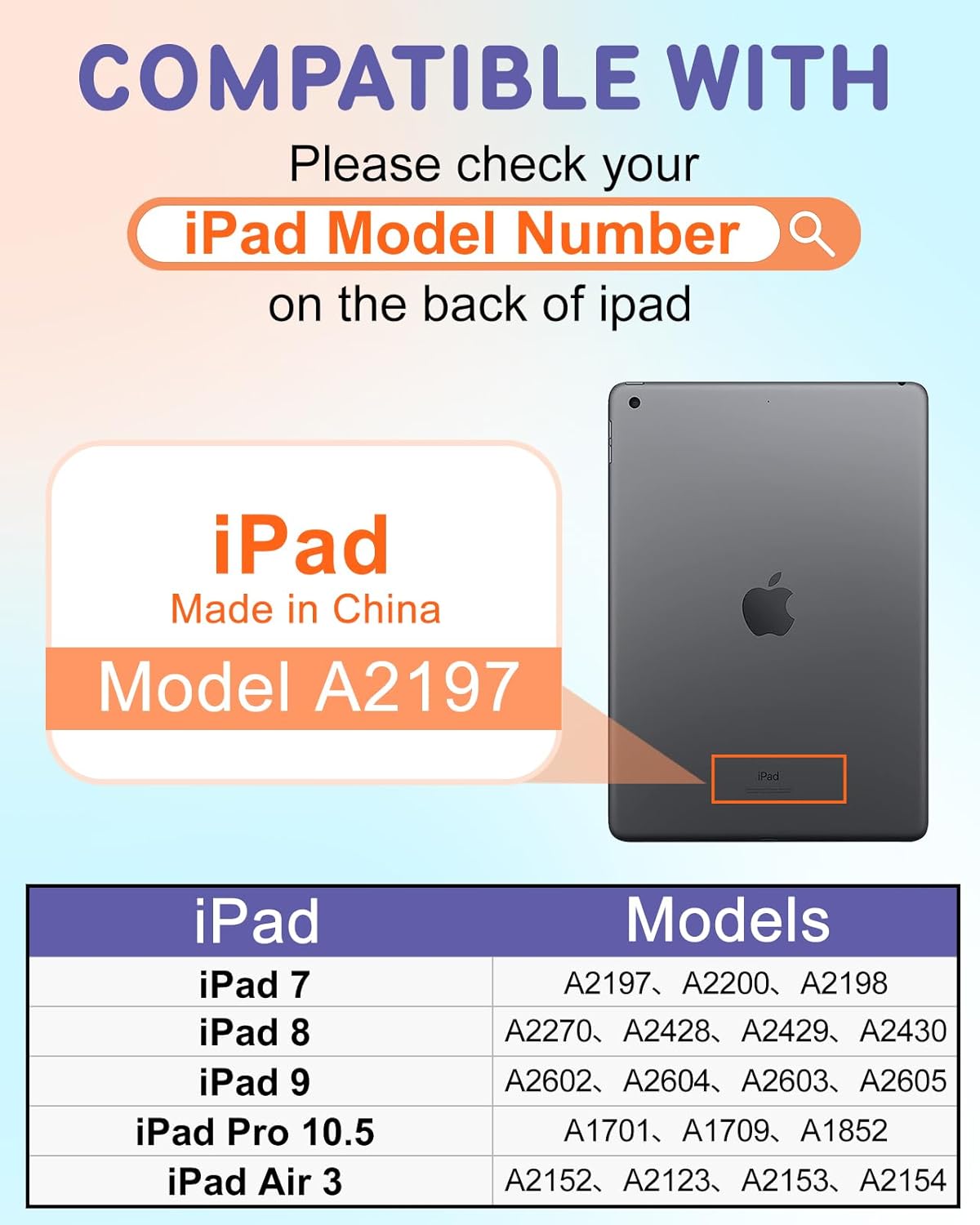 Uppuppy 9th/8th/7th 3rd/ 10.5 360 7/8/9 10.2 for iPad Generation Case for iPad Air Pro Case - Rotating Stand Folio
