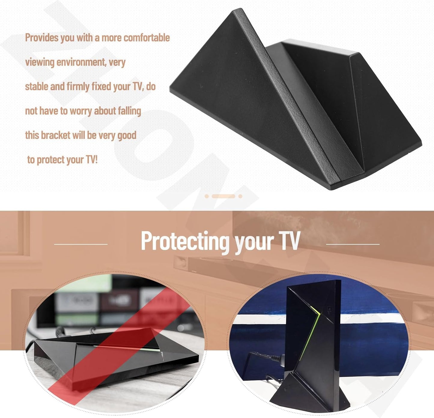 ZHONGXIA (2017/2019 Vertical Stand Organizer Compatible with Nv-idia Shield Android TV Pro Models) / Durable Composite
