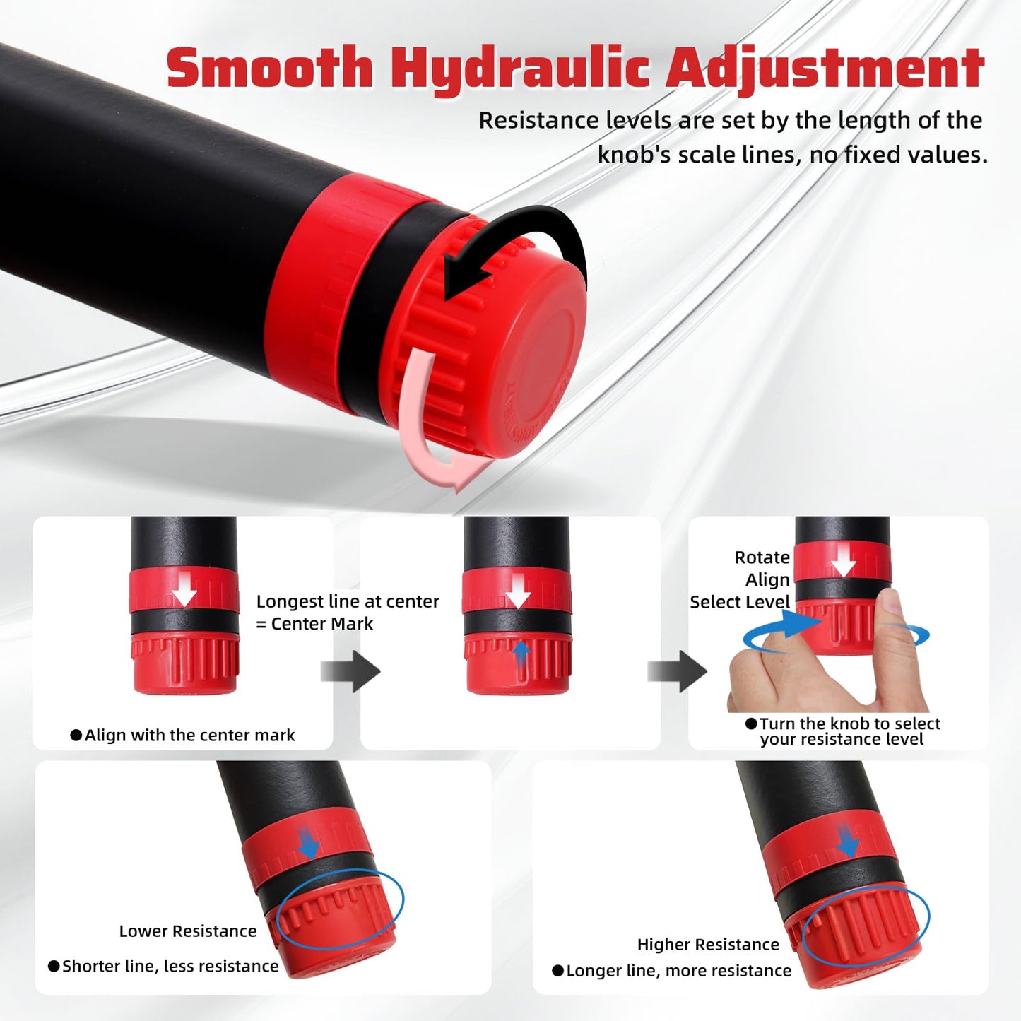 Vyrelis Hydraulic Power Twister Adjustable 22–440 lbs with Digital Display, Foldable Arm Chest Forearm Exerciser, No Snapback Safety, Portable Upper Body Strength Training Equipment (Red)