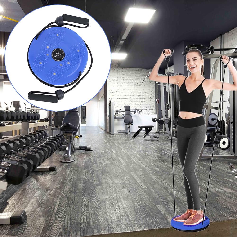 Twisting Waist Disc, Waist Sculptor Twister Board Core Twister Board Body Shaping Aerobic Exercise Fitness Machine Rotating Female Trainer Twist with Pull Rope for Home Office Slimming Foot Massage