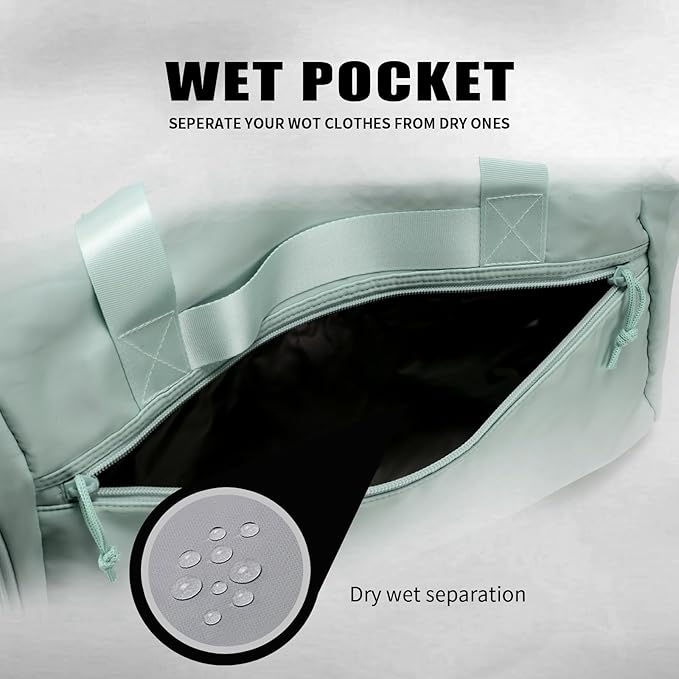 Weekender Duffel Bag with Shoe Compartment And Wet Pocket-Luggage Everyday Overnight Bag for Men and Women Travel-Carry On Gym Bag