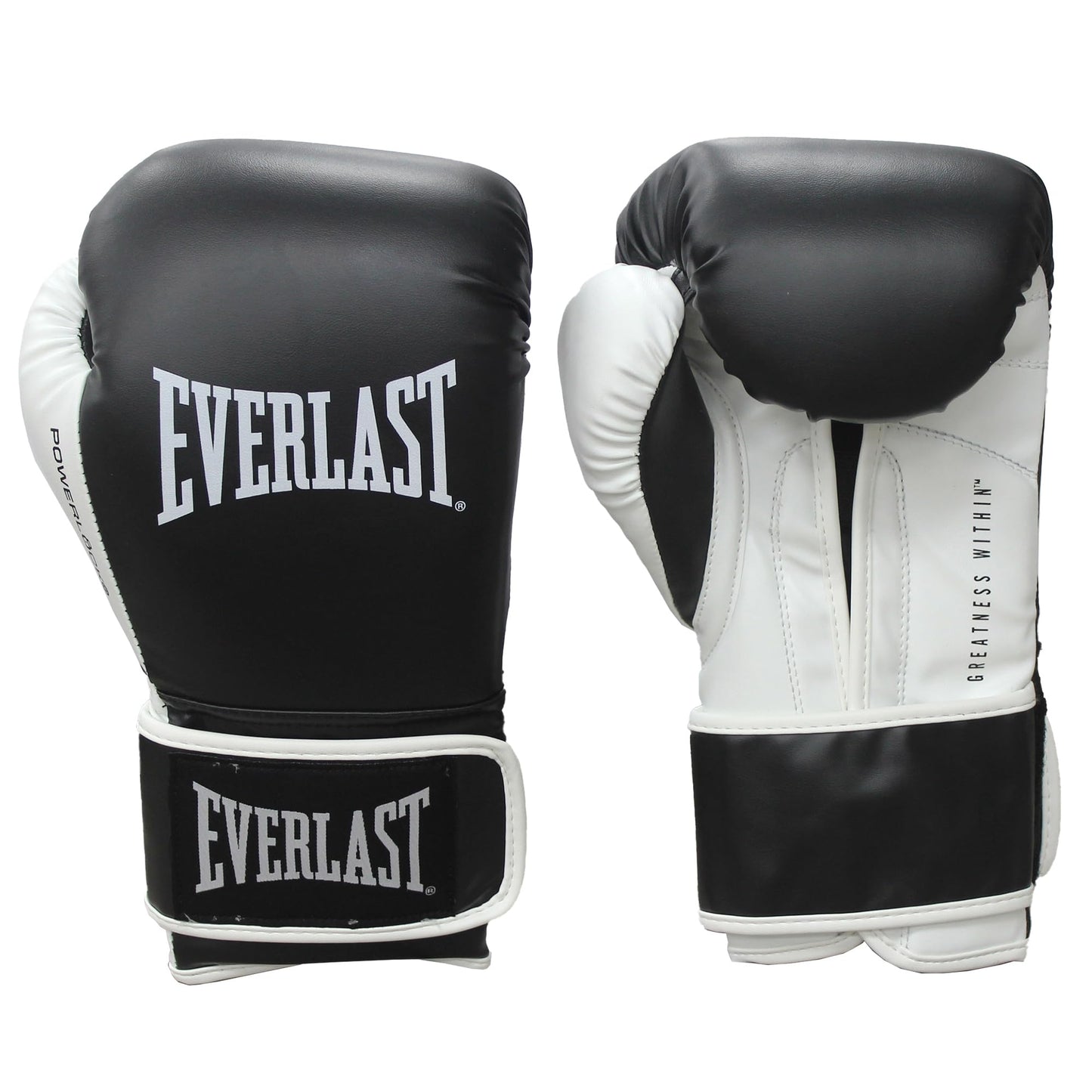 Everlast Powerlock OG Training Boxing Gloves | Hook & Loop | 16oz | Black/White