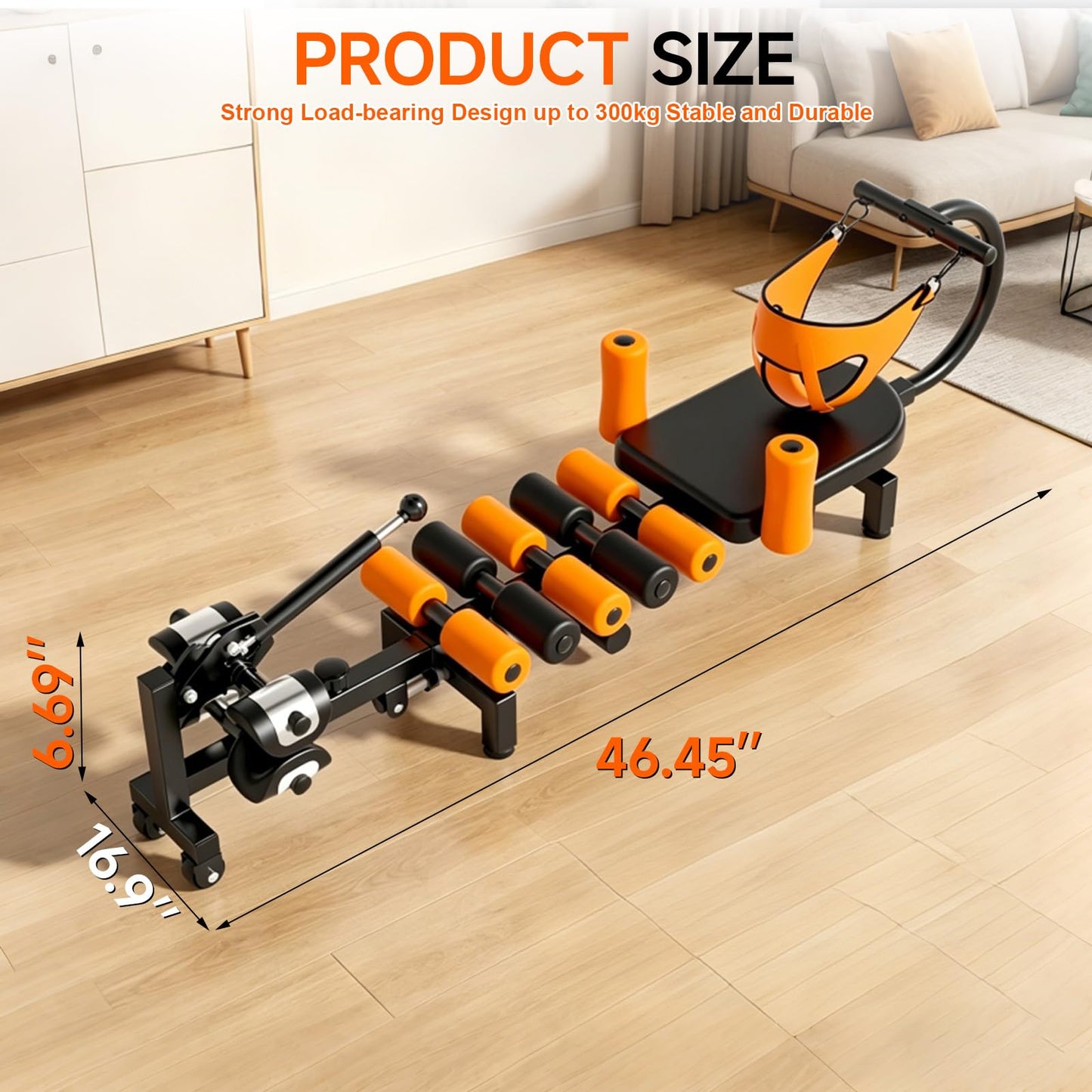 Electric Full Body Traction & Stretch Machine,Decompression Table with Remote for Lumbar Stretching, Flexibility Training, Mobility Support,Stretches The Back, Ankle, Knee, and Hip