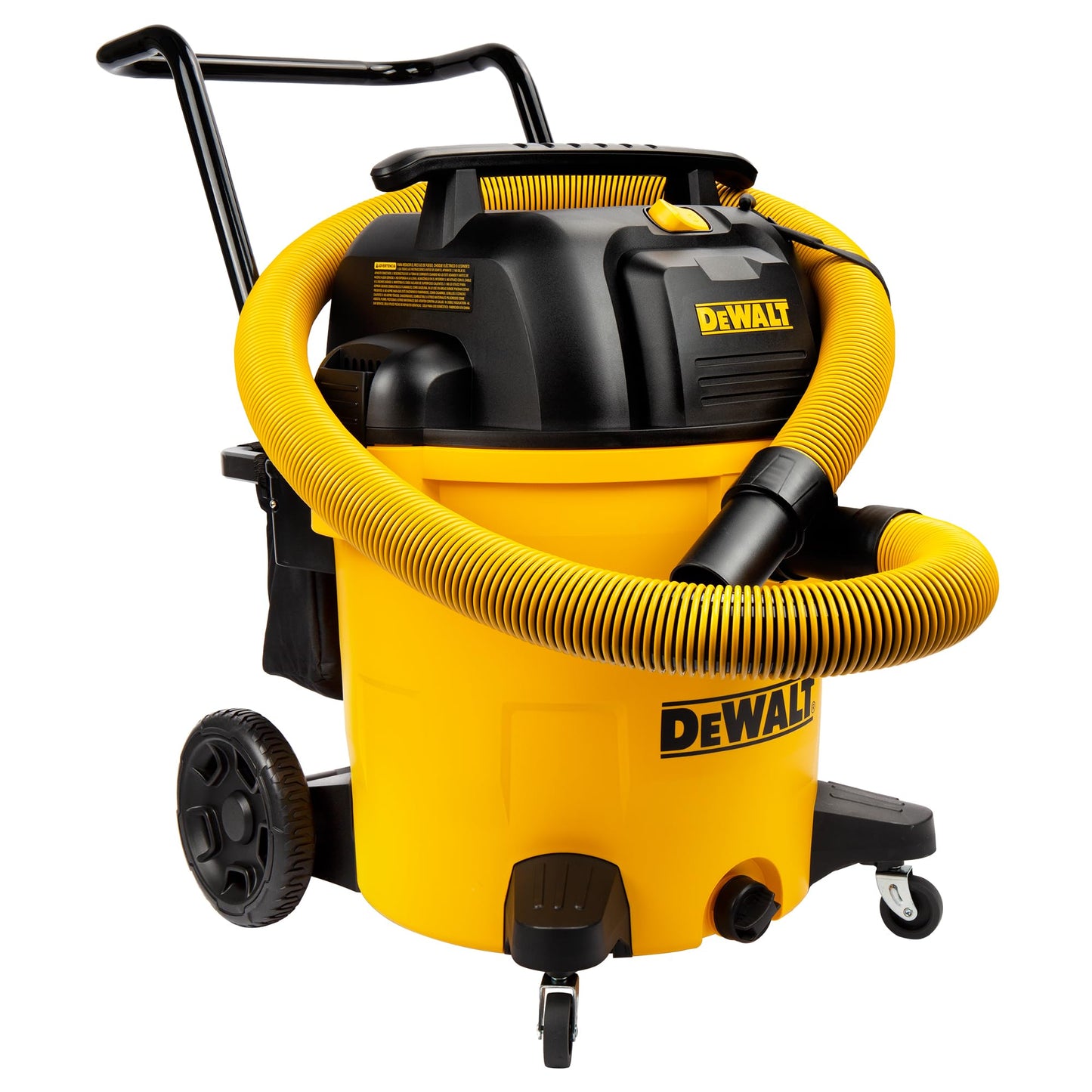 DEWALT DXV16PA 16 Gallon Poly Wet/Dry Vac/Acc, 6.5HP Shop Vacuum Wet/Dry for Jobsite/Workshop, Yellow