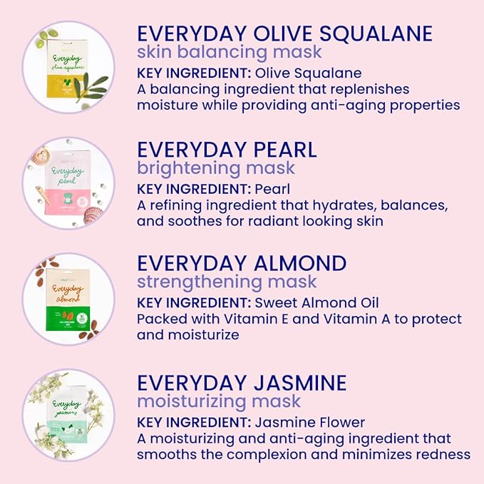 FACETORY K Beauty Face Mask Skin Care ??BEST OF 7 COLLECTION + EVERYDAY 8 HYDRATION ??Hydrating & Soothing Korean Sheet Masks ??15 Count