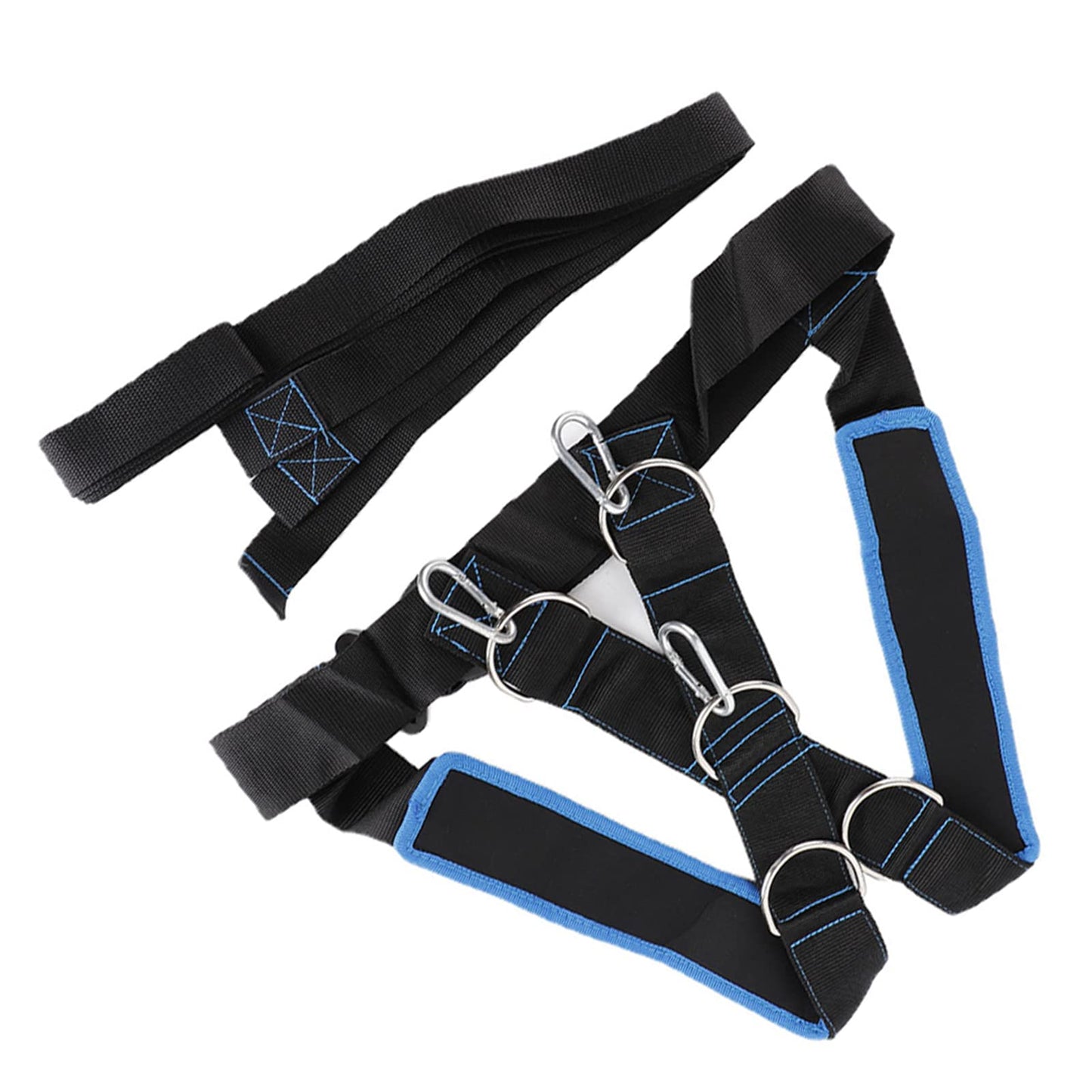 Adjustable Sled Harness for Resistance Training, Heavy-Duty Workout Rope Kit for Speed, Stamina & Strength Improvement