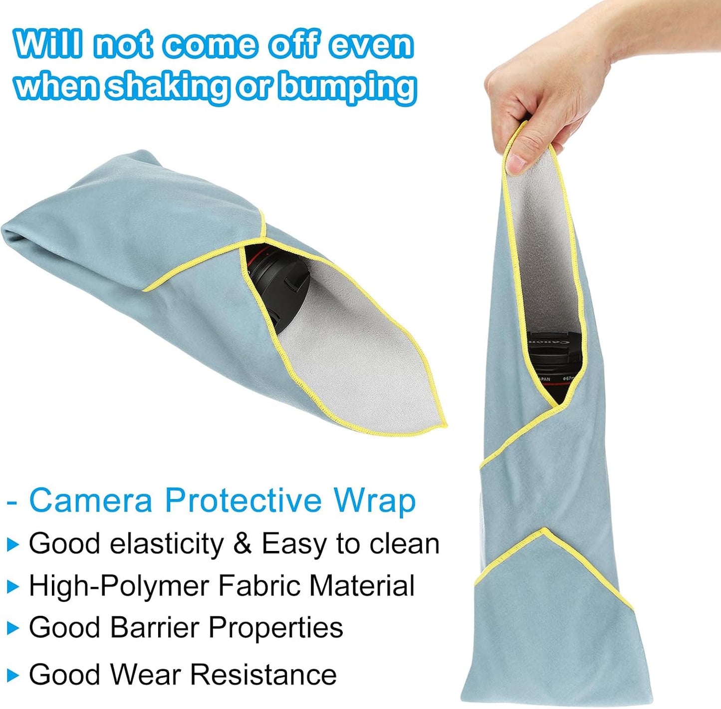 21.7" 21.7" PATIKIL Camera Protective Wrap, x Lens Protector Wrapper Magic Self-Adhesive Camera Wrap for Camera Lens