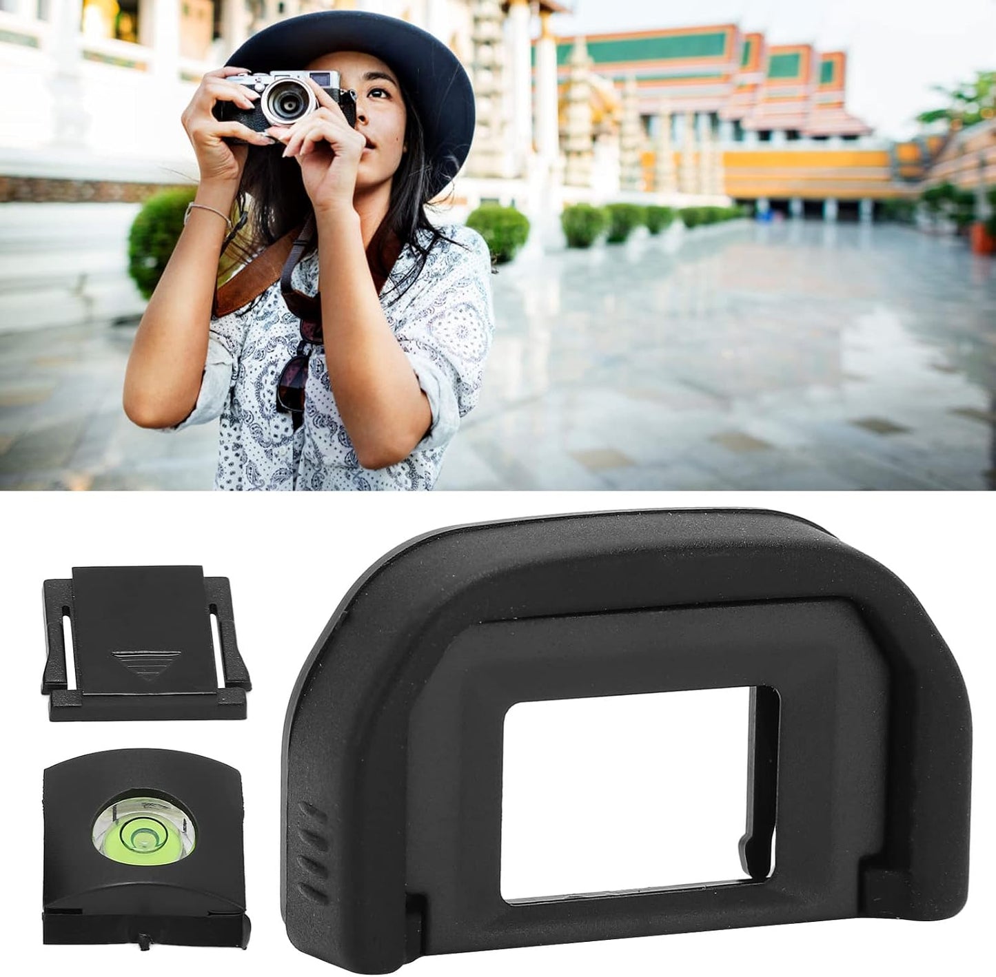 Akozon 760D, 650D, 500D Set EF Digital Camera Viewfinder Eye Cup for - Camera Accessory (Black)