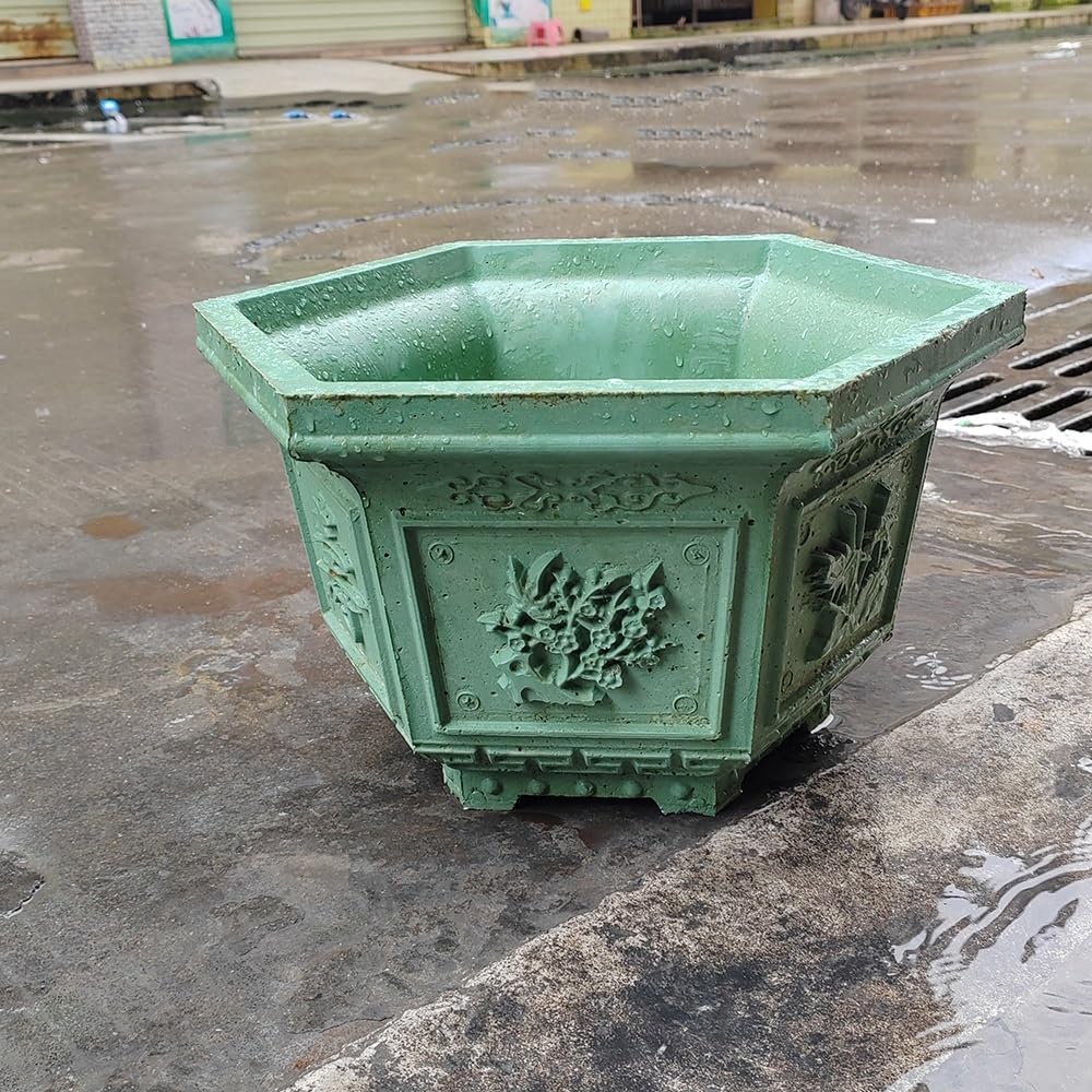 QIDOTSQ Large Concrete Planter Mold ABS Plastic Green Plant Flowerpot Mold Reusable DIY Succulent Planter Vase Making Mold for Outdoor Lawn Garden Decoration, Easy to Use(21.3 inch/54cm)
