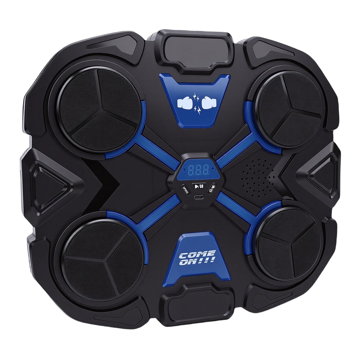 VELATEMOR Music Boxing Machine, Interactive Punching Trainer with Padded Cushion LED Counter, for Adults Kids Training Workout Stress Relief