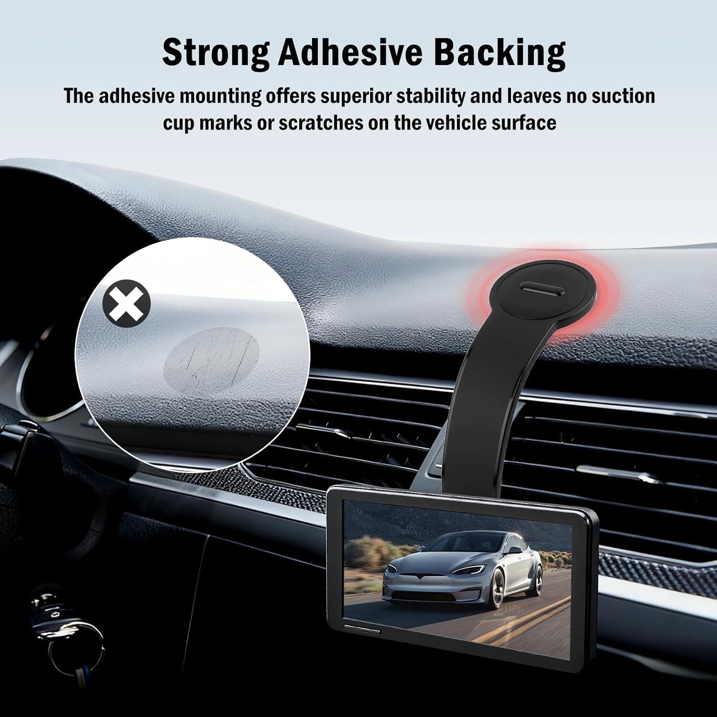 YGDMD 2026 360 New Backup Camera Monitor Mount,Car Backup Camera Mount with Swivel Ball Head & Bendable Arm,Strong