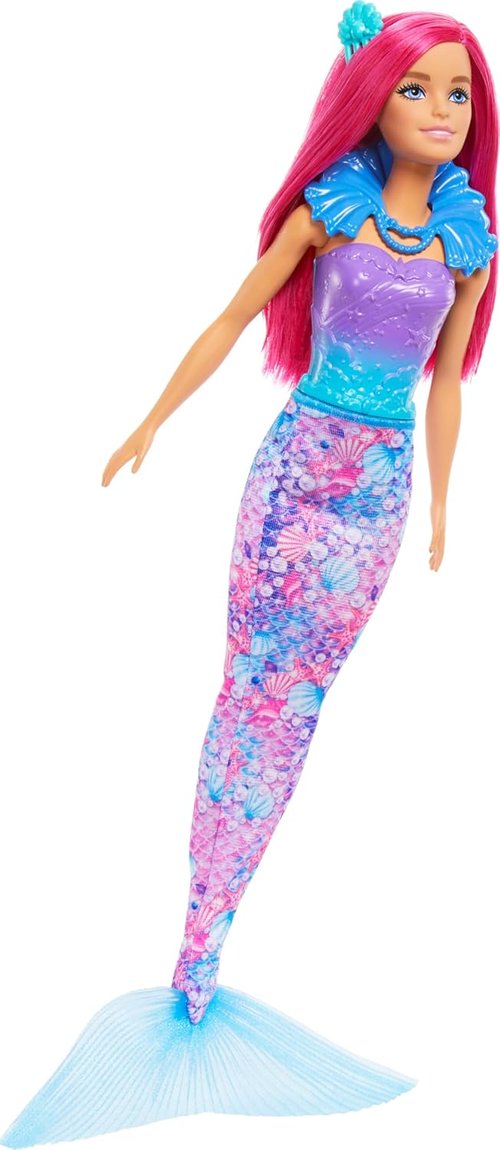 Barbie Advent Calendar - Doll with 24 Surprise Accessories, Unicorn & 3 Pets | Transform Pink-Haired Fashion Doll into Mermaid & Fairy