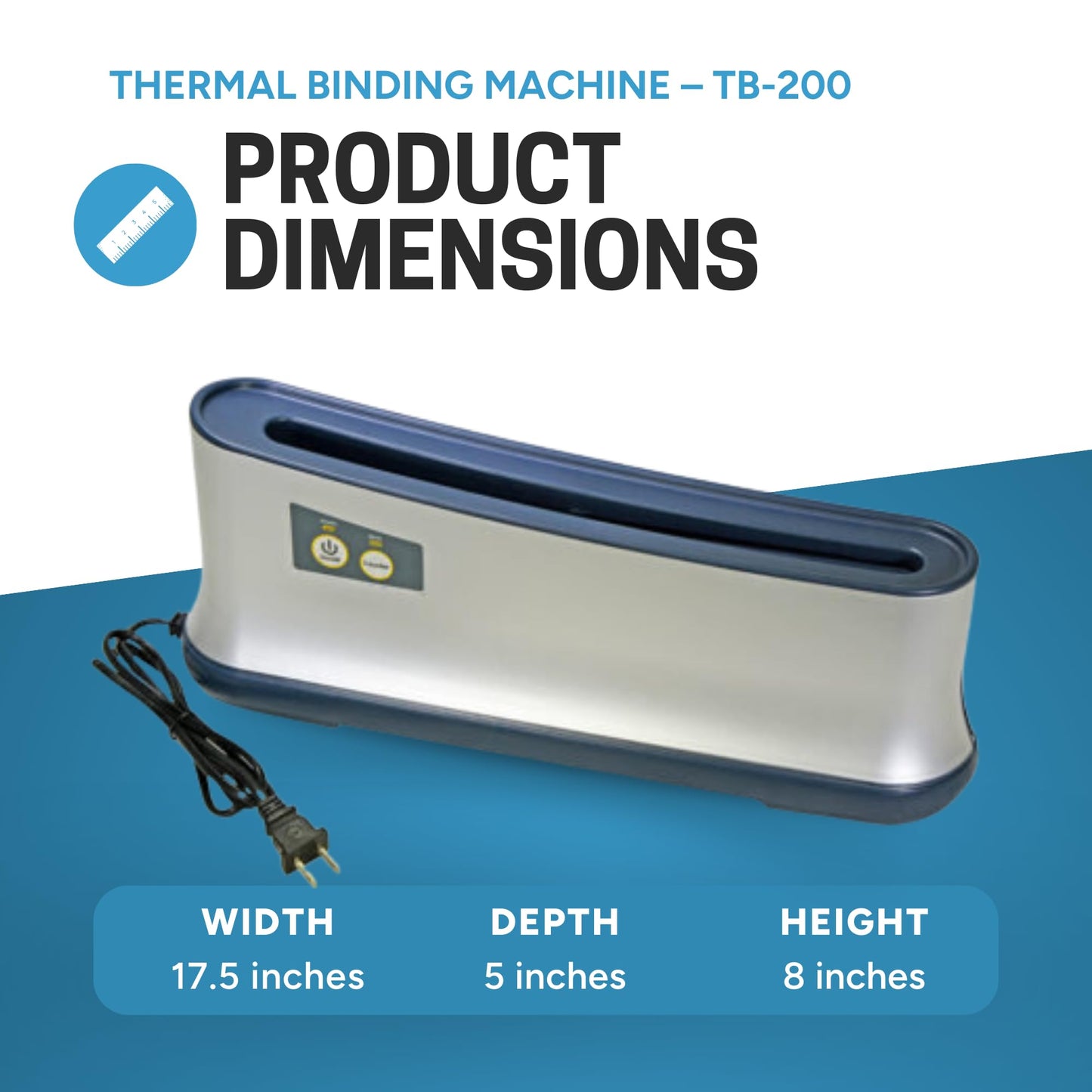 Printfinish PrintFinish Desktop Thermal Binding Machine for Binding Sheets into Professional Looking Books, Presentations, Notebooks (110V)