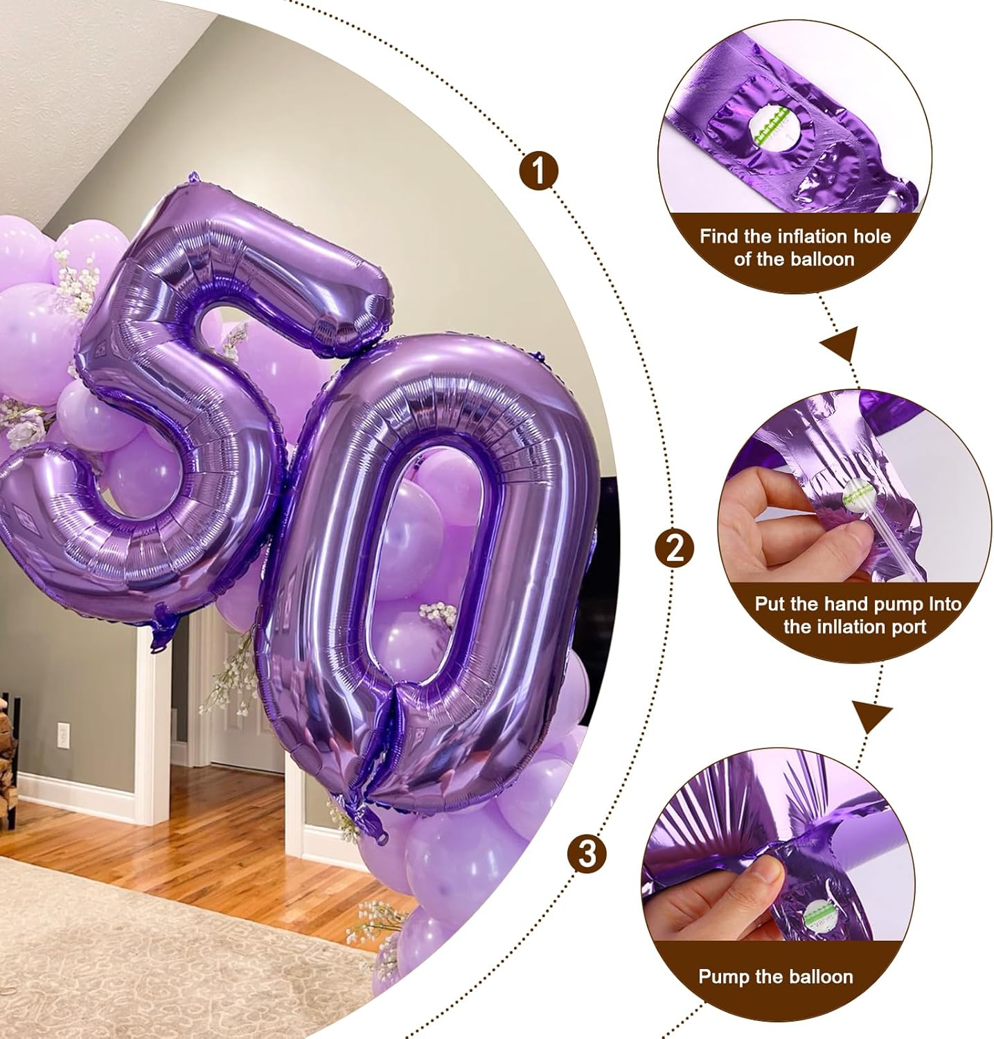 Number 18 Balloons - 40 Inch Purple Birthday Decorations for Celebrations & Graduations