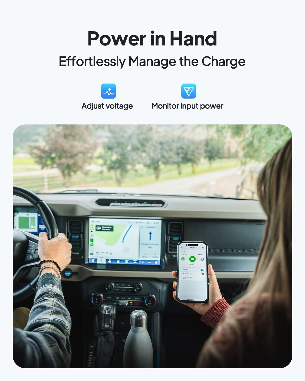 BLUETTI Charger 1, 560W Alternator Charger, Fast DC-DC Charging for Portable Power Stations, 6X Faster Than Car Cigarette Lighter, Compatible with 95% Solar Generator, Perfect for Road Trips, RVing