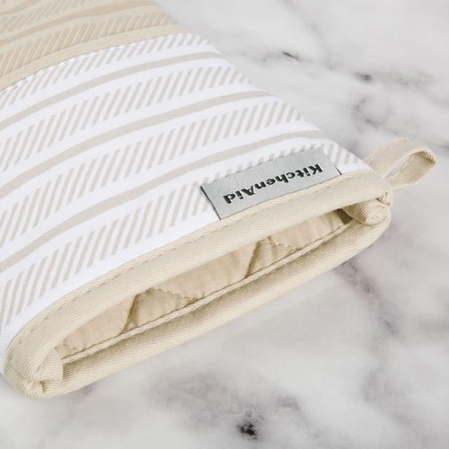 KitchenAid Oven Mitt Set - 2-Pack, Milkshake Color, 7"x13" for Ultimate Heat Protection