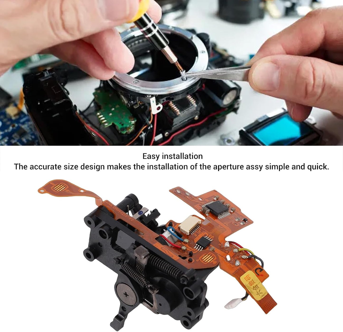 D7000 D7000 Yunseity Aperture Assy, Replacement for Camera ABS Aperture Control Assembly Repair Part, with Easy