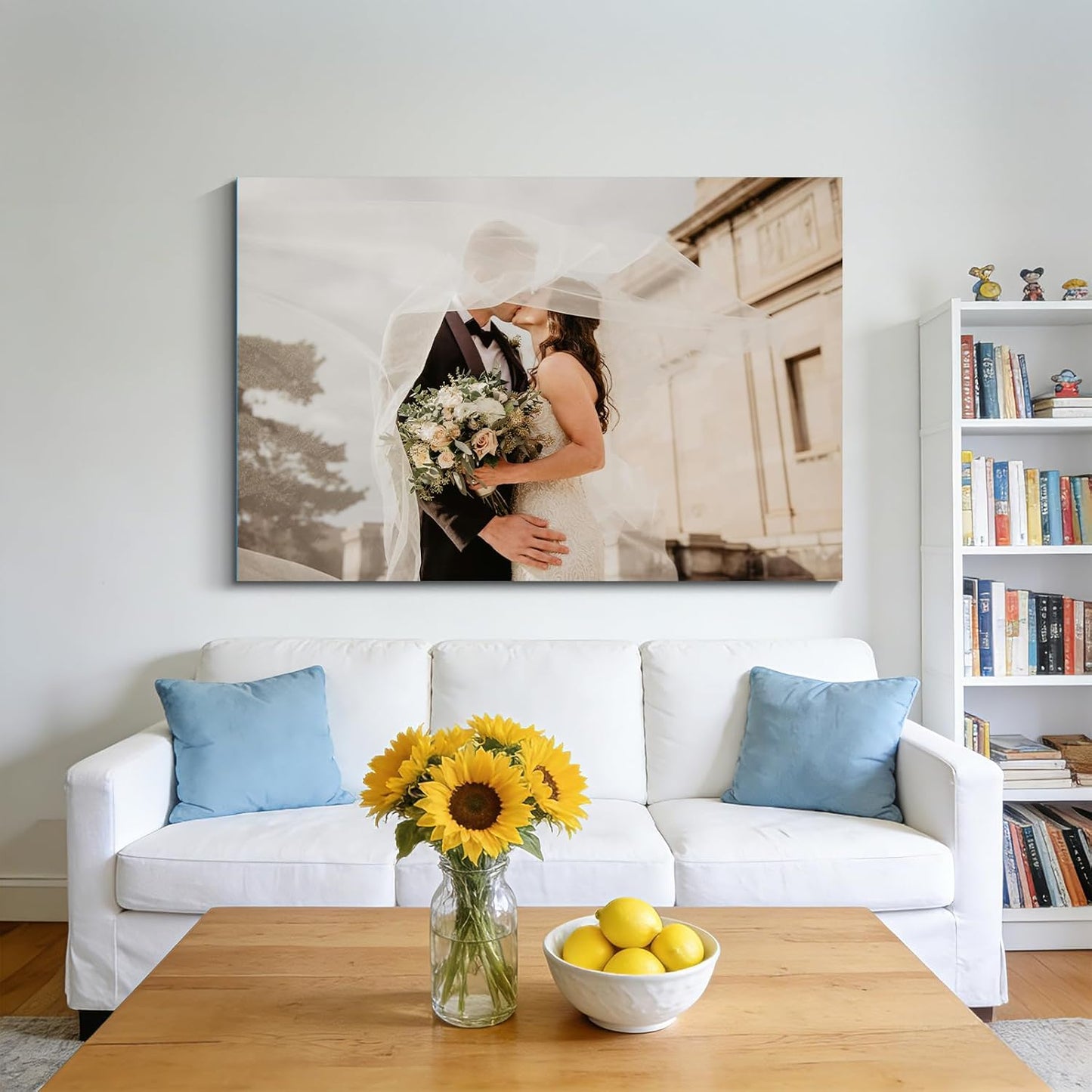 PrintToucan Custom Canvas Print - Personalized Photo Wall Art 16x24 IN | Unique Gift for Couples & Family Decor