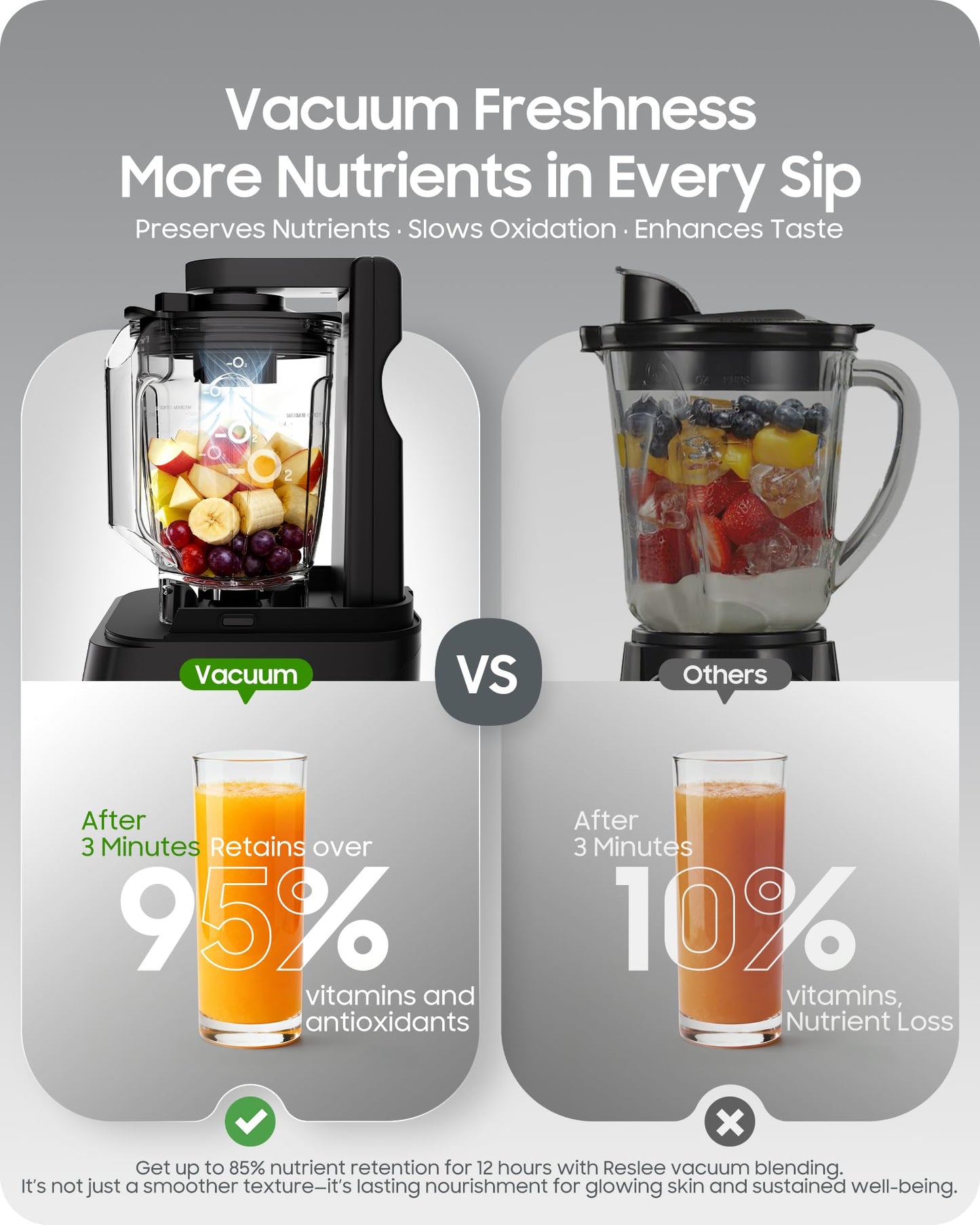 Professional Commercial Vacuum Blender with Quiet Shield, 2026 Upgraded 40000 RPM, 3000W/4HP Peak Power, 56oz Eastman Tritan Cup for Milkshake, Smoothie, Nut Milk, Hot Soup, Self-Clean, 5-YearWarranty