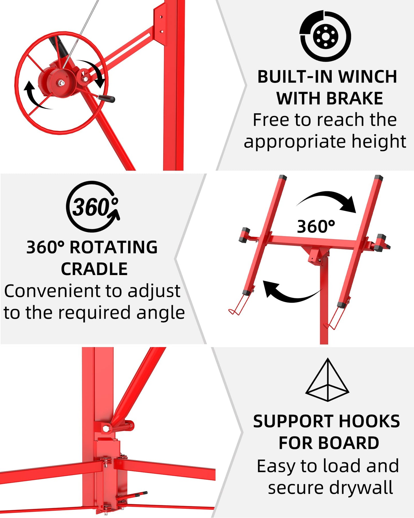 Drywall Lift 16Ft Red