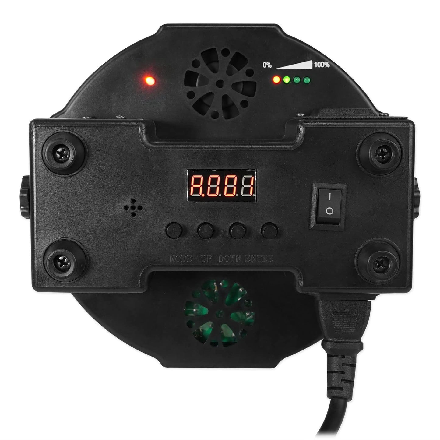 Rockville Battery PAR Pack 50 Black - 10 Pack Rechargeable RGB LED Par Lights with Case, Wireless DMX, 10Hr Battery, Event Stage Lighting