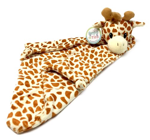 Giraffe Security Blanket - Ultra-Soft Sensory Comfort Lovey for Babies | Breathable & Machine Washable