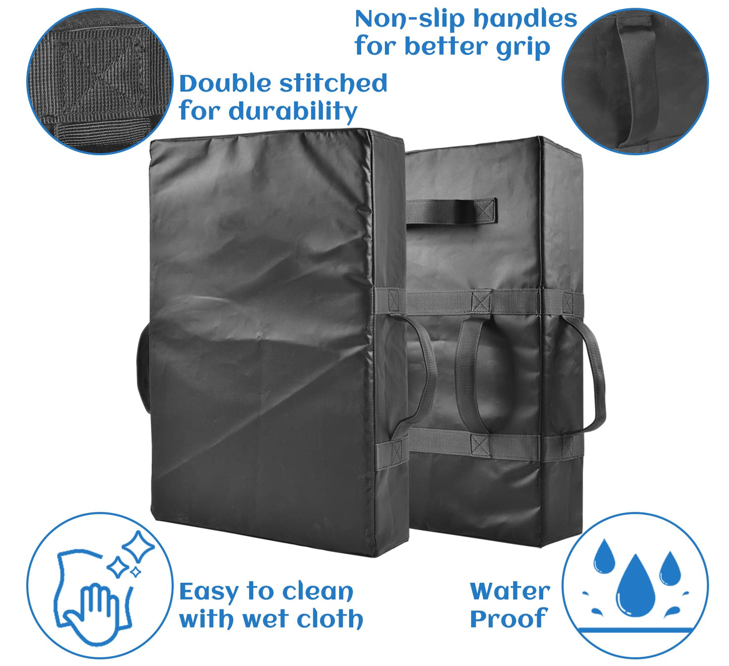 Doubleriver Kicking Shield Pad: Martial Arts Blocking Pad for Thai Karate Taekwondo Body Protector 16 x24 x5.5inch