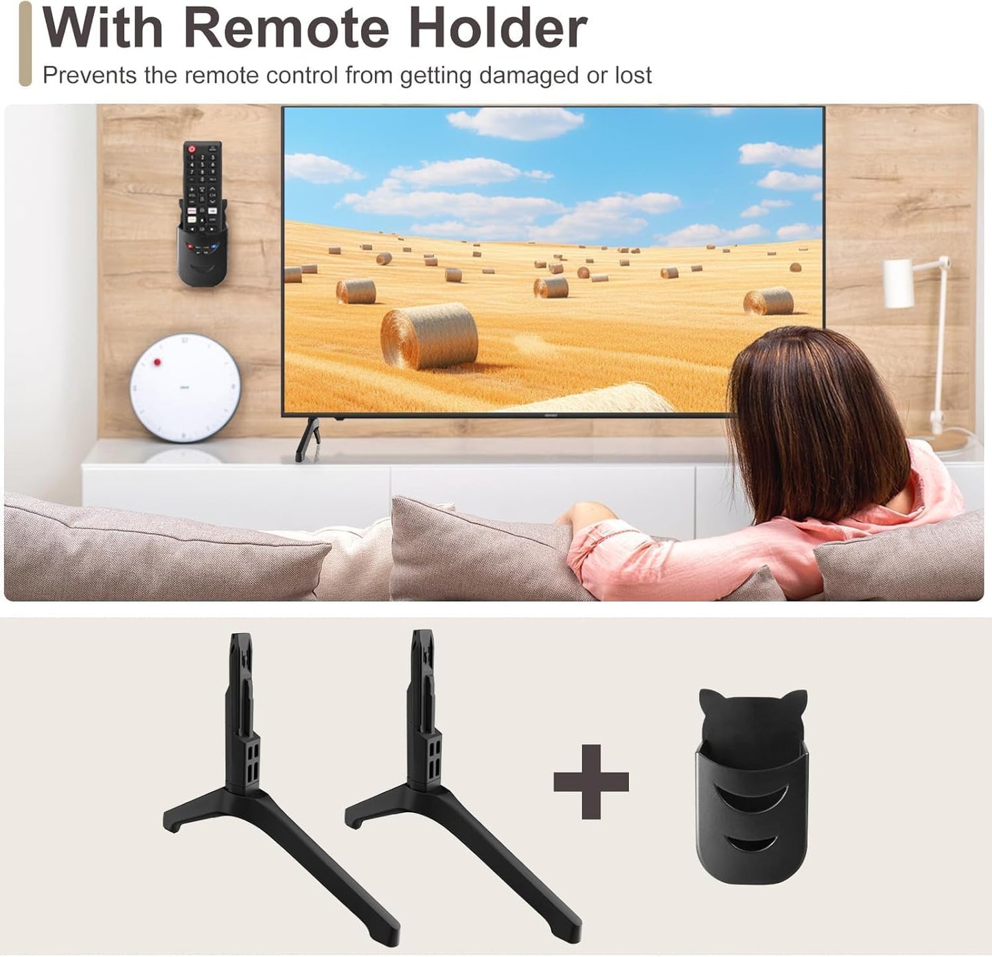 Varghesyla UN50TU7000FXZA UN55TU7000FXZA UN58TU7000FXZA UN50TU7000 UN55TU7000 TV Base Stand for Samsung TV Legs