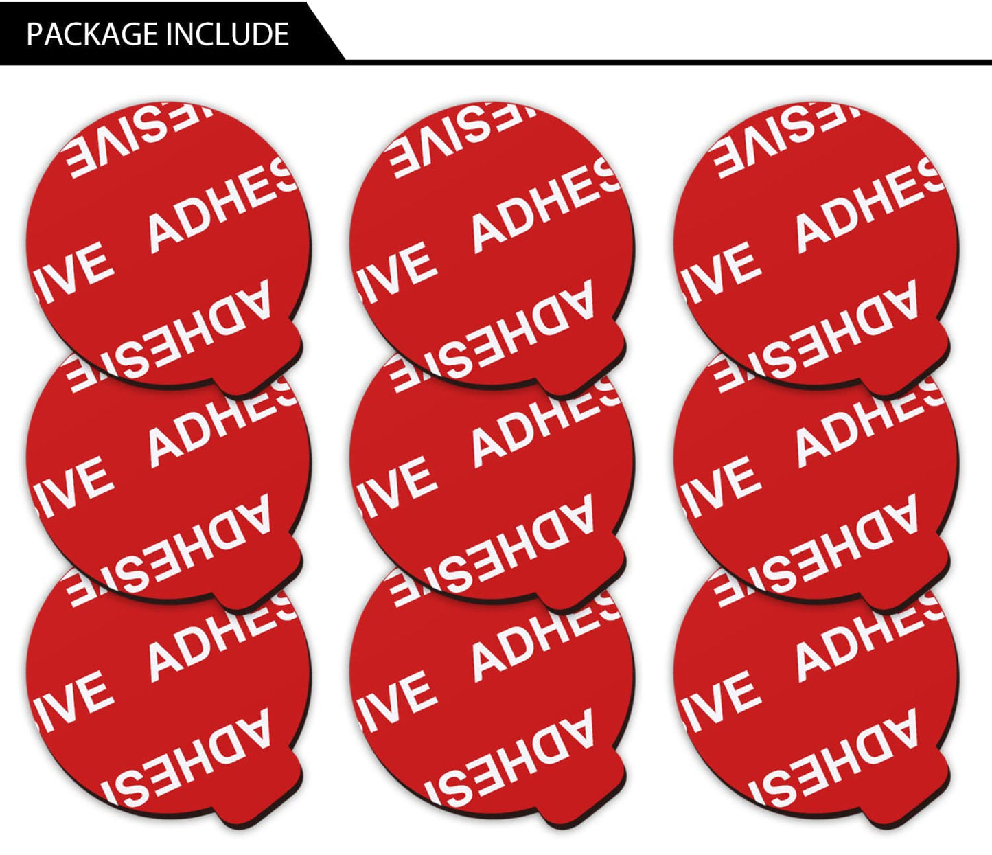 AZXYI 9 Pack 1.4 inches Very High Bond Sticky Adhesive, Adhesive Replacement for Socket Base, Double Sided Sticker