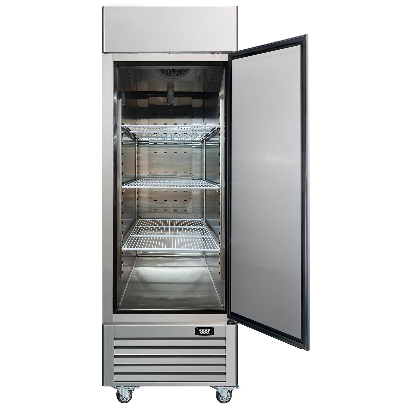 Kenmore Commercial Freezer – Upright Convertible Refrigerator, Frost Free, Congelador For Restaurant, Industrial Use, Cafe, Shop, Reach-In Full-Size 23 Cu.ft Stainless Steel