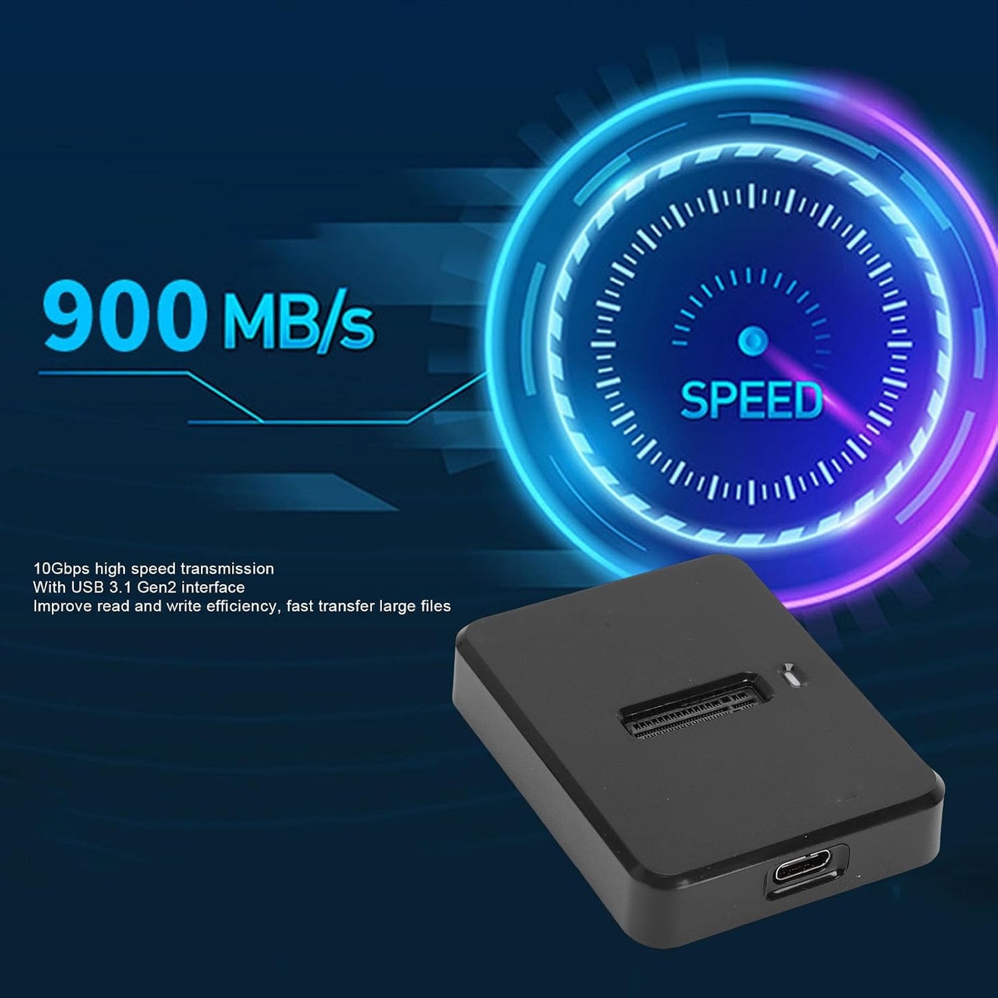 LICAEVEY M.2 10Gbps, 2230/2242/2260/2280 SSD to USB Adapter NVMe & SATA to USB C Docking Station, Aluminum Alloy