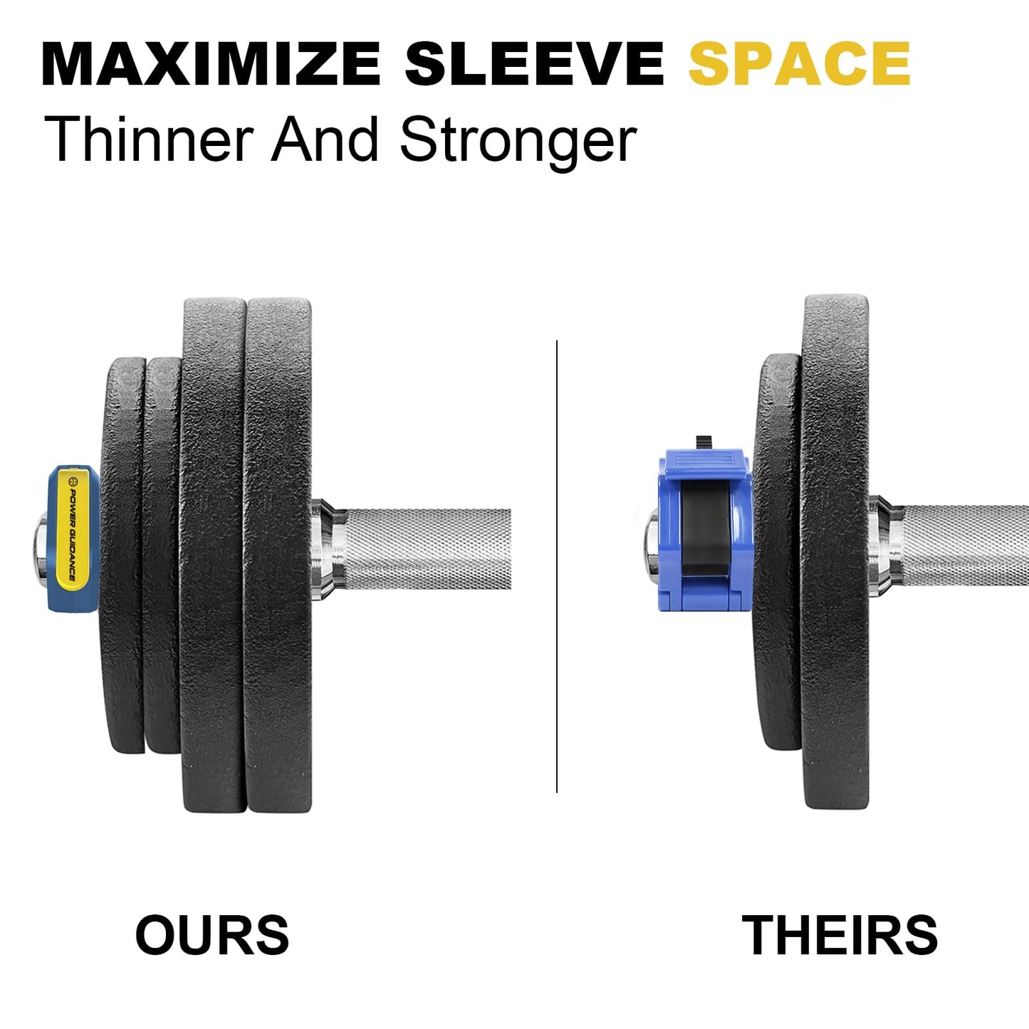 POWER GUIDANCE 2 inch Magnetic Barbell Collars Barbell Clips, Olympic Barbell Clamps,Weight Clamps Quick Release Barbell Collar for Workout Weightlifting,Olympic Lifts and Strength Training Blue