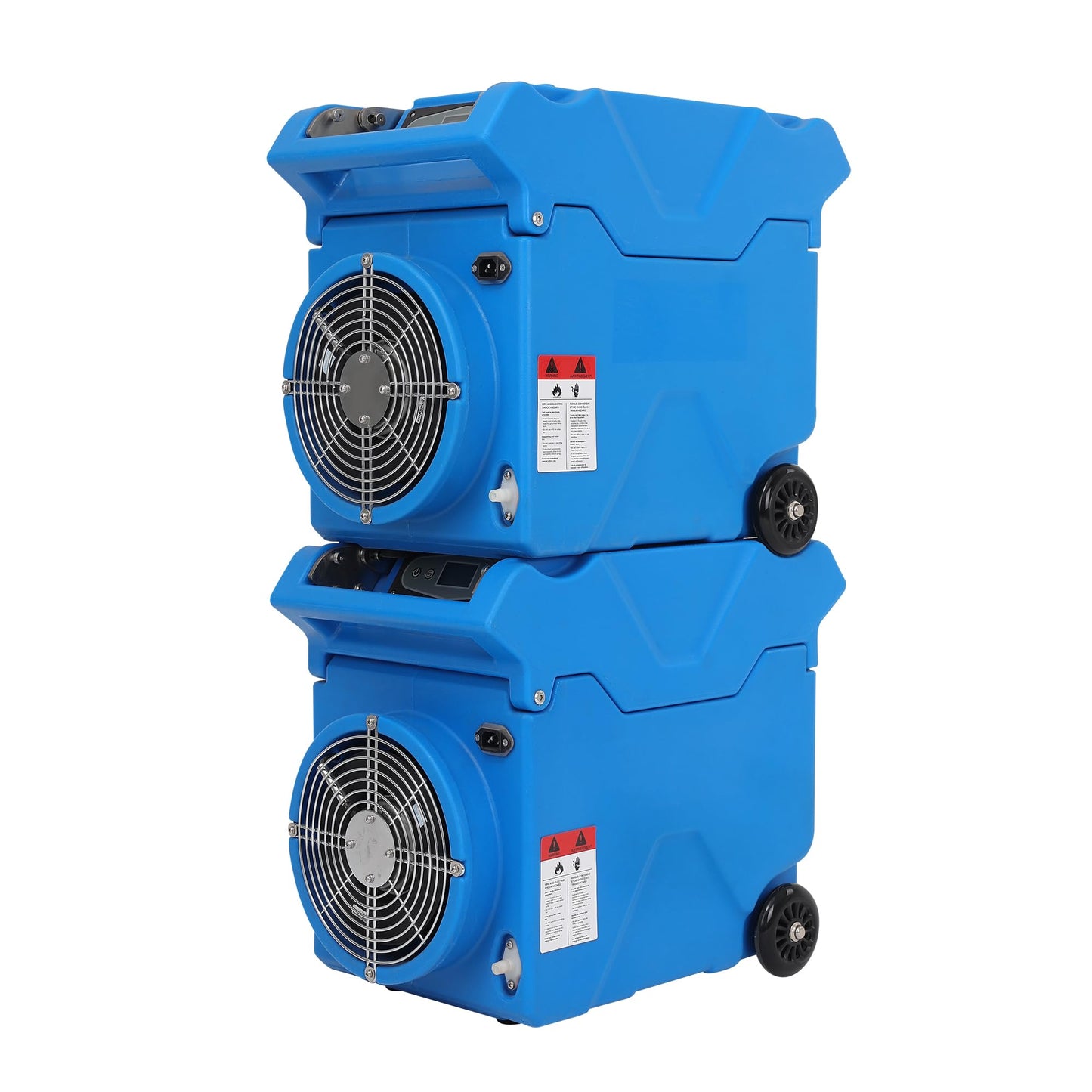 Mounto 150pints Commercial LGR Dehumidifier w/Handle and Wheels - Panasonic Compressor, ETL Certified, Compact & Stackable, Built-in Pump, LED Display