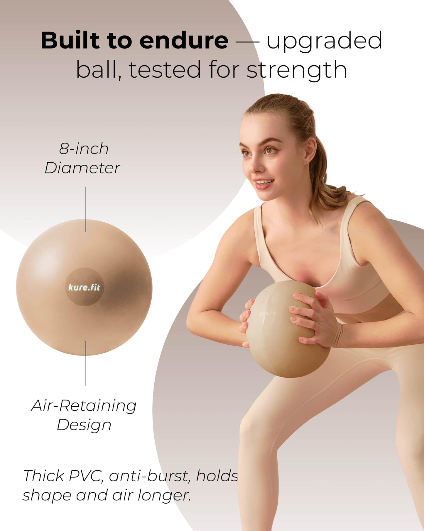 kure.fit Pilates Kit for Women – Home Pilates Equipment Set with Ring, Ball & Resistance Bands | Pilates Starter Kit with Accessories in Gift Box