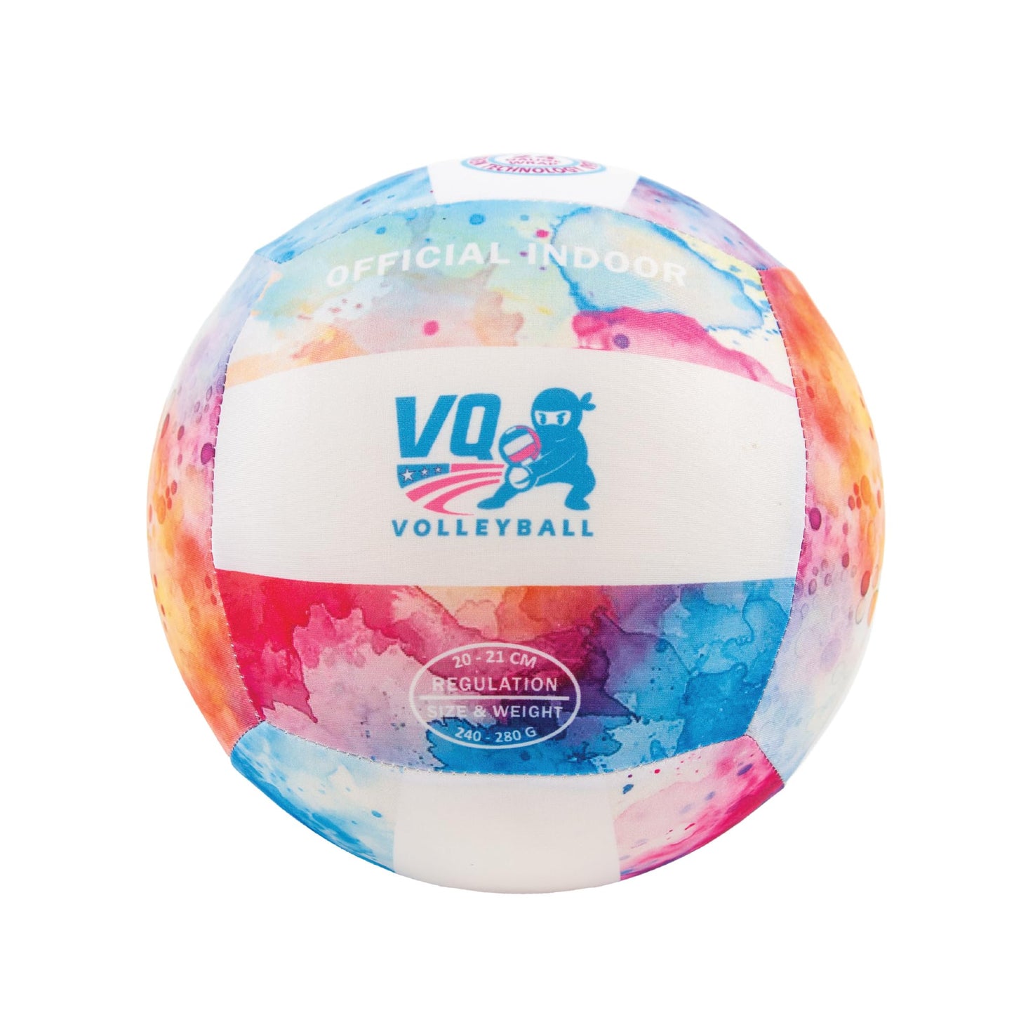 VQ Sports - Soft Volleyball for Indoor Practice - Foam Volleyball for in the House, Silent, No-Deflate, Durable, Perfect for Games & Practice - Soft on Arms