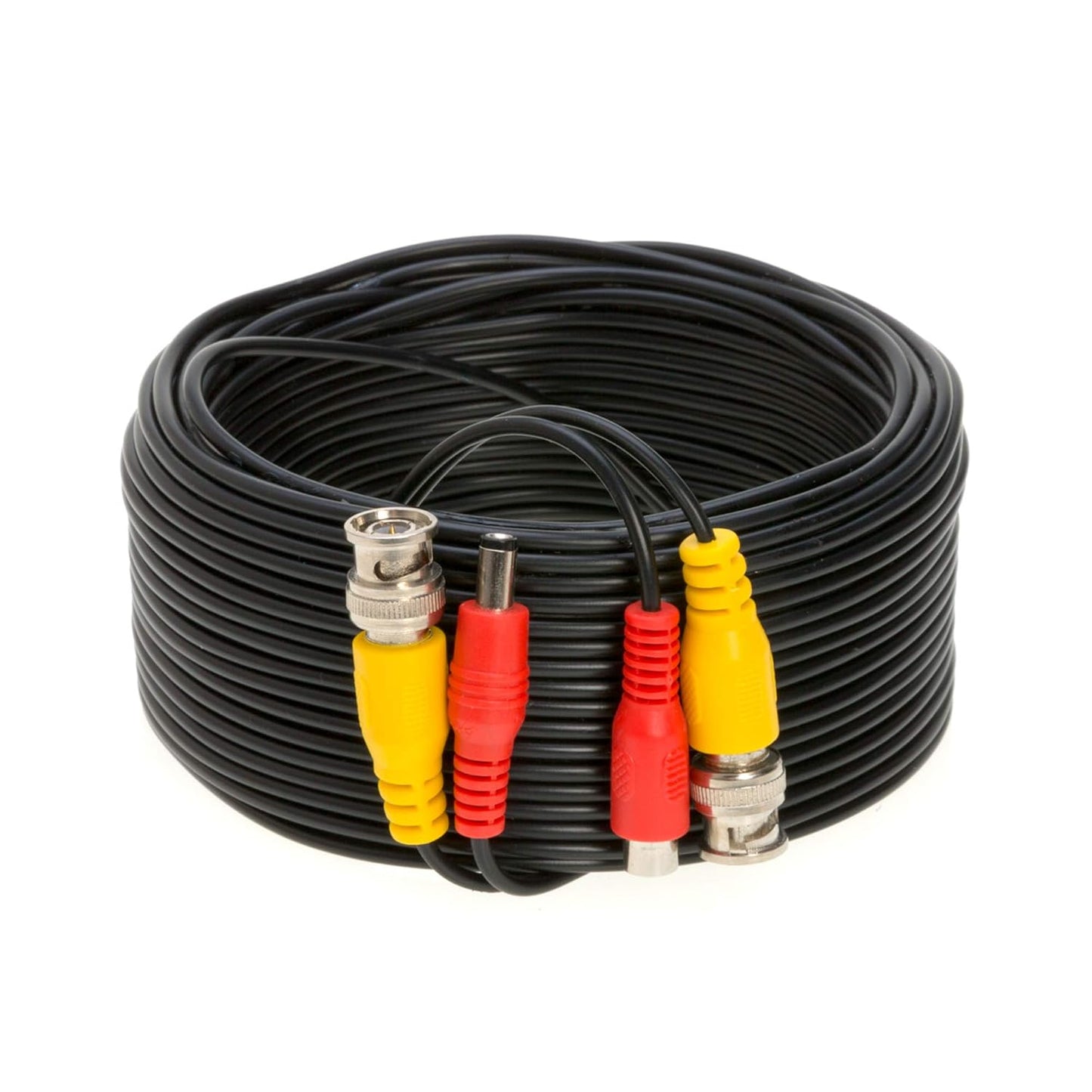 50FT Cables Direct Online Black Premade BNC Video Power Cable Extension Wire for CCTV, Security Camera, DVR