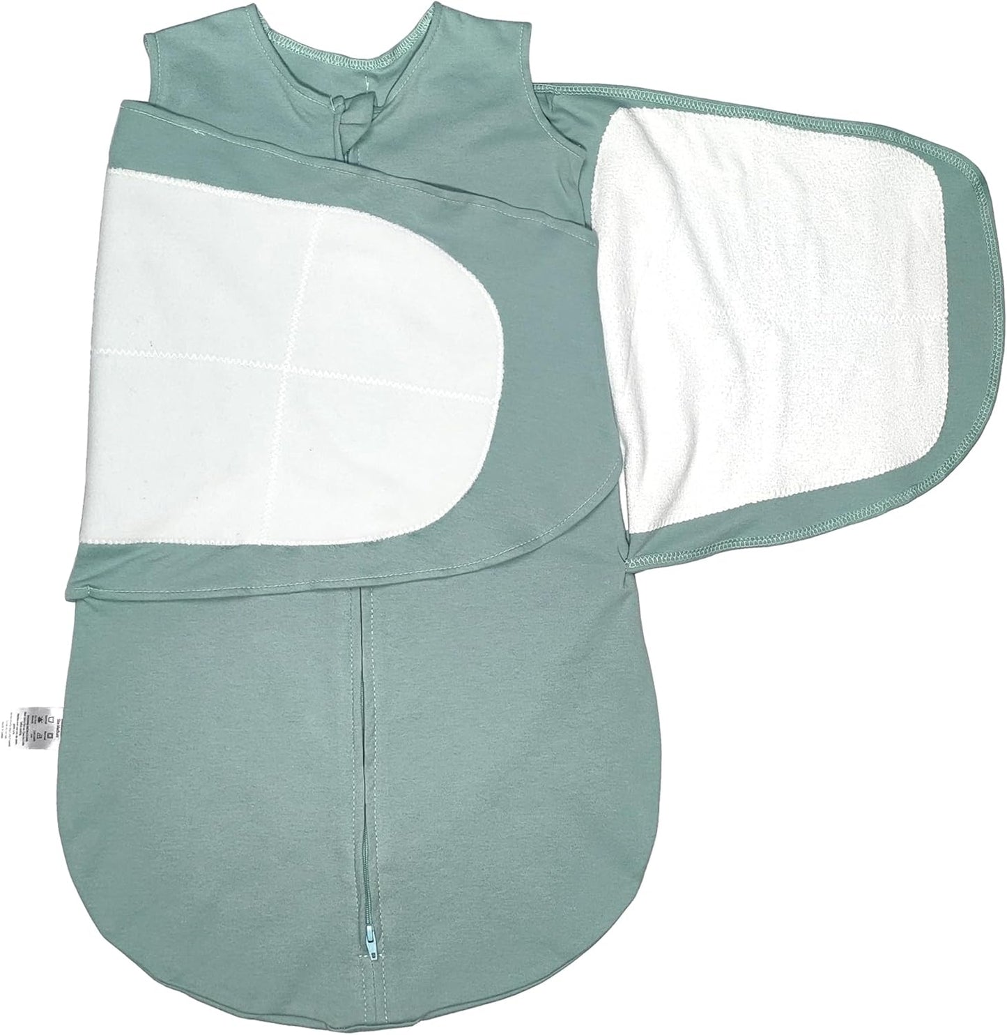 Skiennix Adjustable Cotton Swaddle Sleep Sack - Soft & Breathable Wearable Blanket for Babies 3-6 Months | Cozy Grayish Blue Design