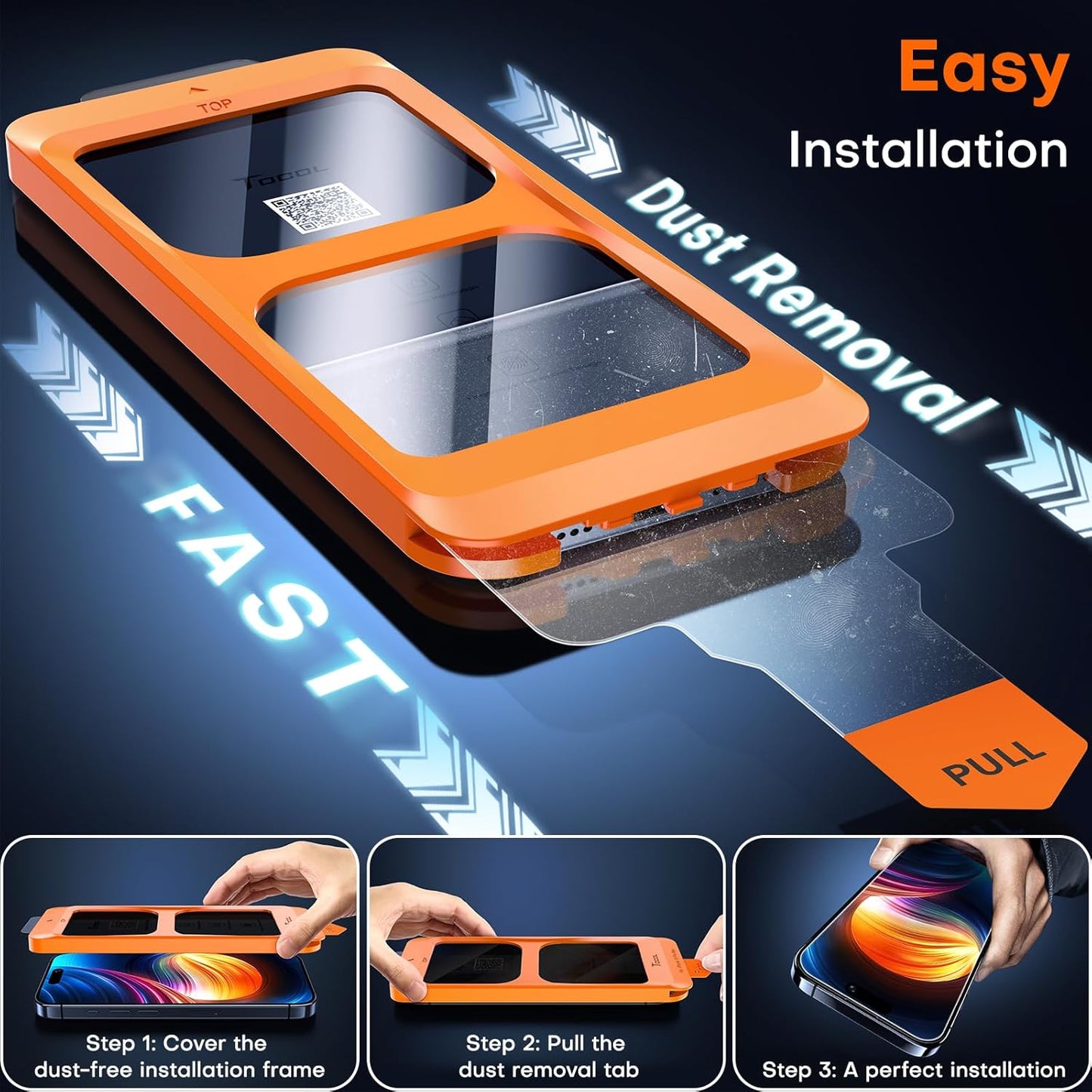 13 14 25Anti 9H+ 2 Pack TOCOL for iPhone Pro Max / Plus Privacy Screen Protector True Spy Hardness Tempered Glass Full