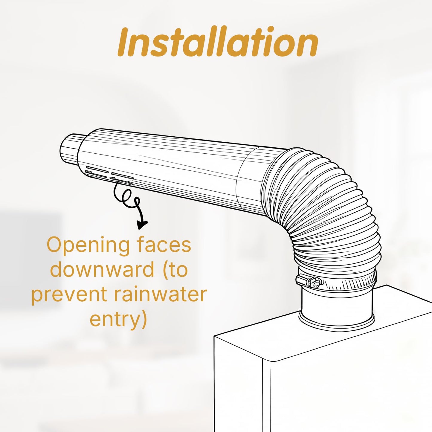 3"x5" Vent Kit, Compatible with Navien Rinnai Rhemm A.O. Smith 21" Stainless Steel Pipe for Tankless Water Heaters, 304 Stainless Steel