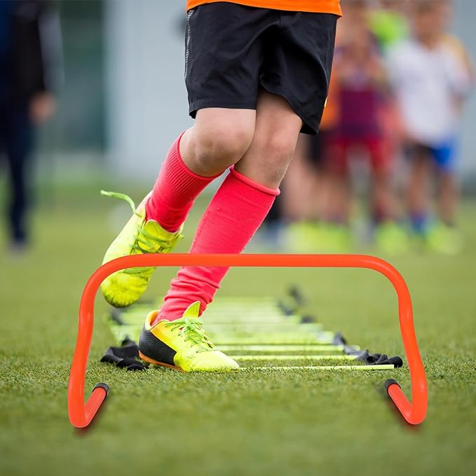 Wettarn 12 Pcs 9" Speed Training Agility Hurdles for Athletes Reliable Training Hurdle Plyometric and All Purpose Practice Equipment for Soccer Basketball Football