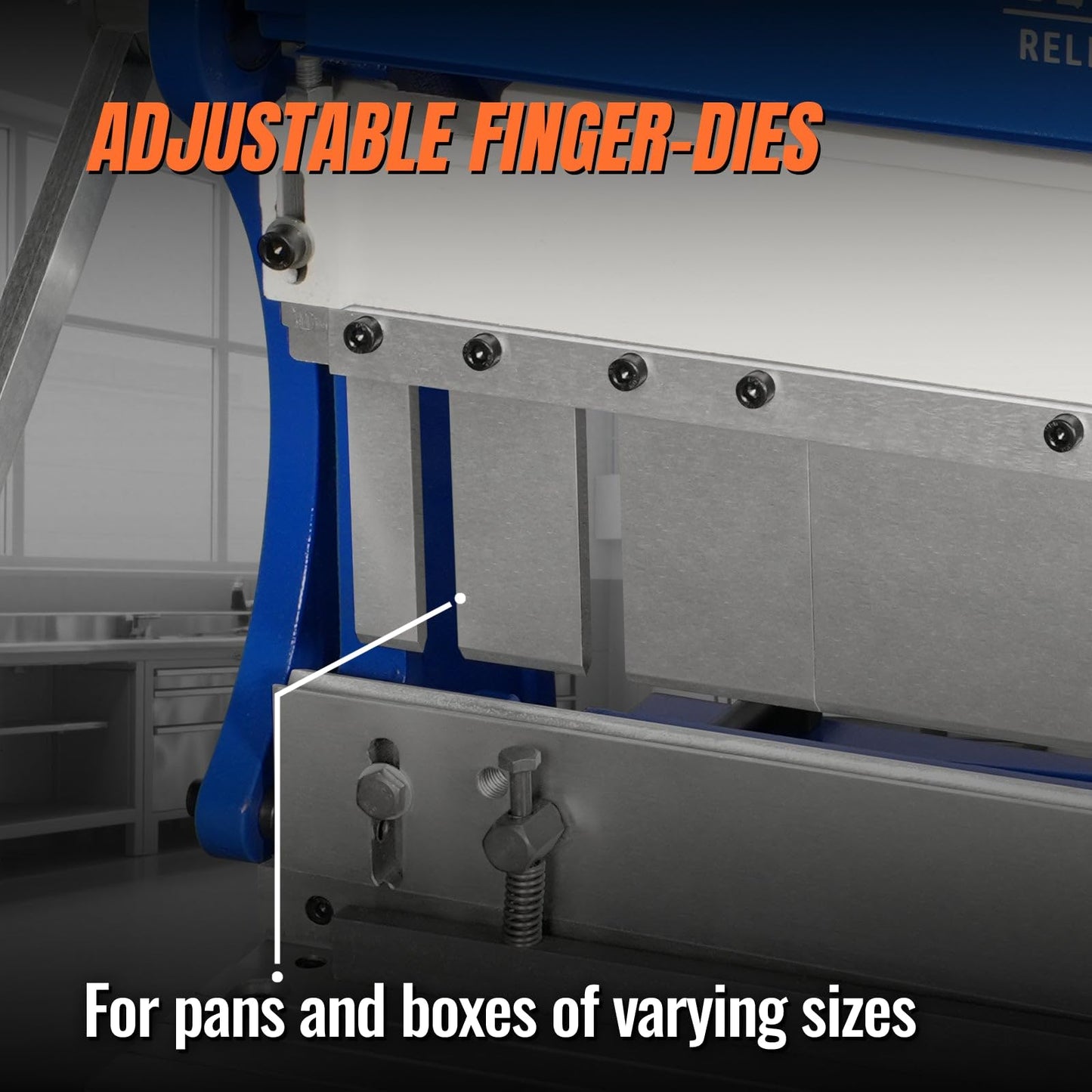40-inch 3-in-1 Pan and Box Brake – Slip Roll, Shear, Bending Machine for Sheet Metal, 20 Gauge Mild Steel, Adjustable Fingers, Heavy Duty, Metalworking, Fabrication, Rolling, Bending, Model MMCB4020