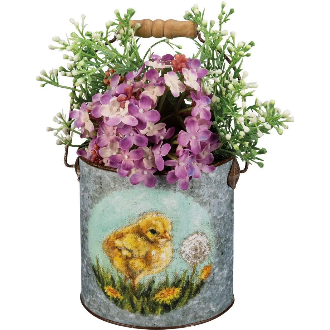 Primitives by Kathy Decorative Bucket Set, Multicolor 7.25" x 7.25", 6" x 6.25", 5" x 4.75"