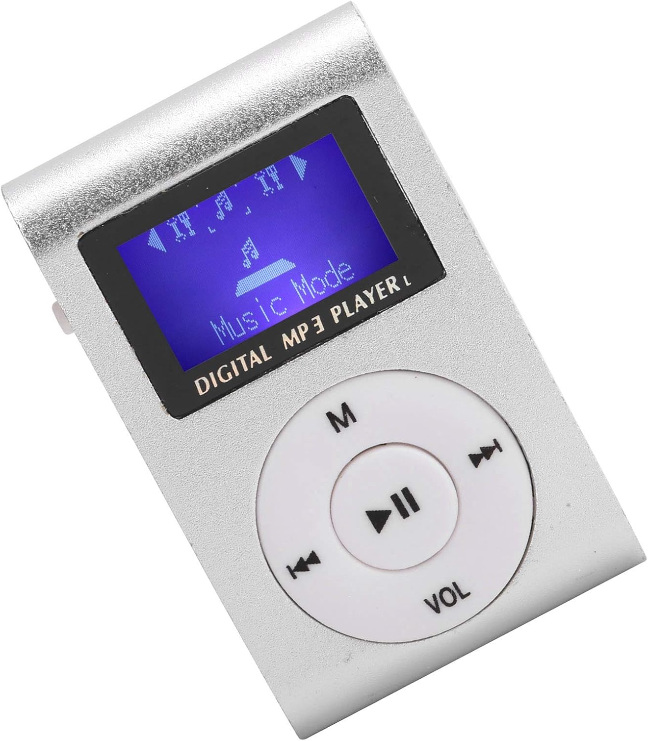 Akozon Mp3 WiFi,Mp3, Mp3, Mp3 Player with Bluetooth and Portable Mini Music Player Sports BackClip LCD Screen Outdoor