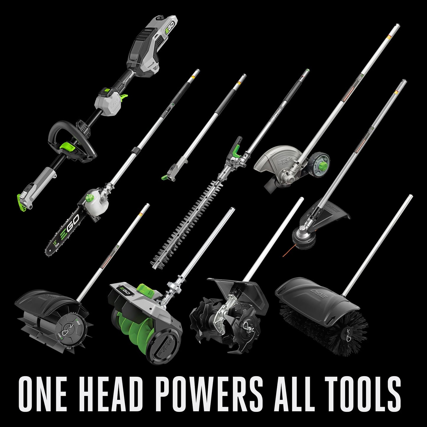 EGO MST1501 Multi Combo Kit: 15-Inch String Trimmer & Power Head with 5.0Ah Battery & Charger Included, Plus Extra (1) BCA1220 12” Brush Cutter Attachment