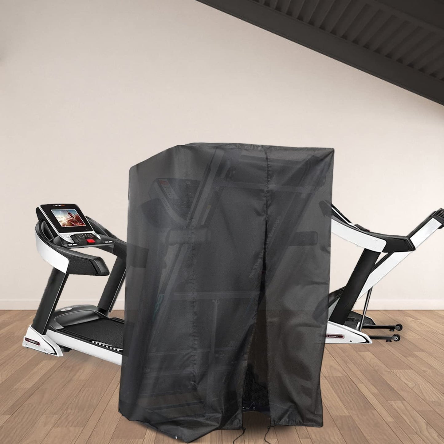 Iptienda Treadmill Cover, Folding Treadmill Covers Waterproof for Foldable Running Machine Indoor Outdoor, 46" L x 35" W x 71" H