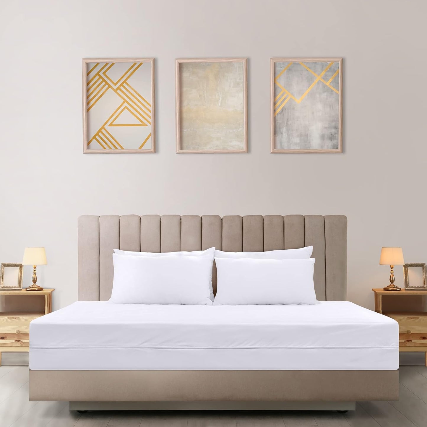 Utopia Bedding King Size Mattress Protector - Waterproof 4-Pack, Soft Terry Cover with 17" Deep Pockets