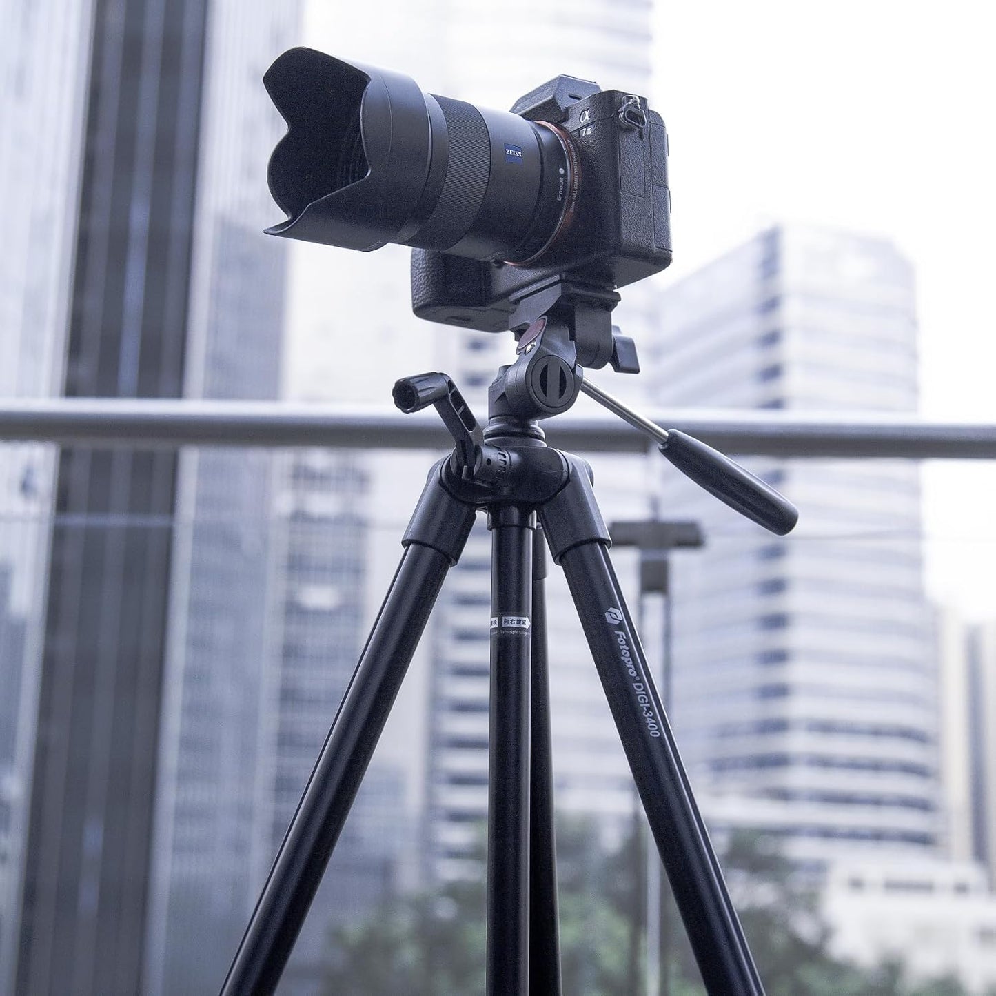 Fotopro 120cm 0.5kg 2kg DIGI-3400 Ultralight Compact Travel Tripod with Quick Release Plate and Panoramic Head Aluminum